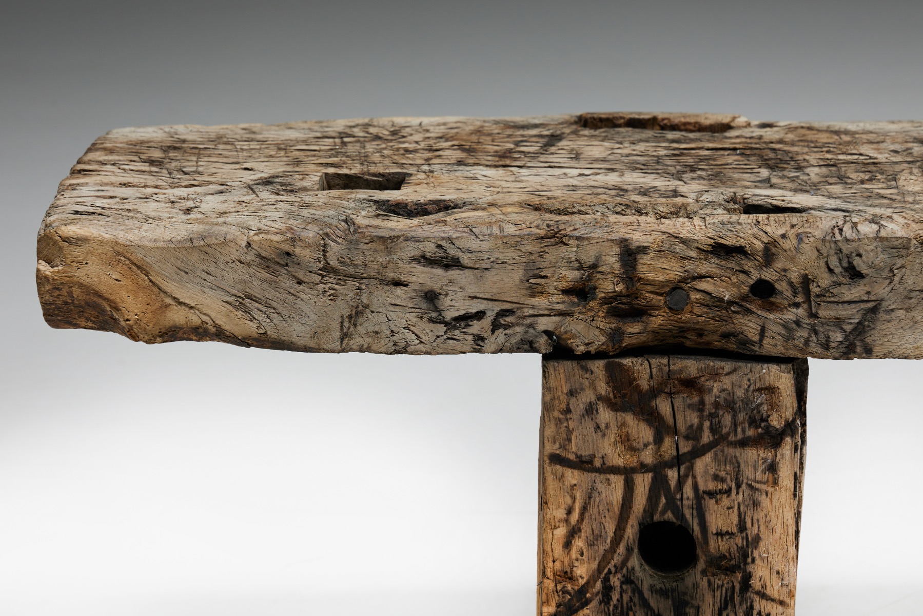 Rustic Wabi Sabi Bench - Early 20th Century