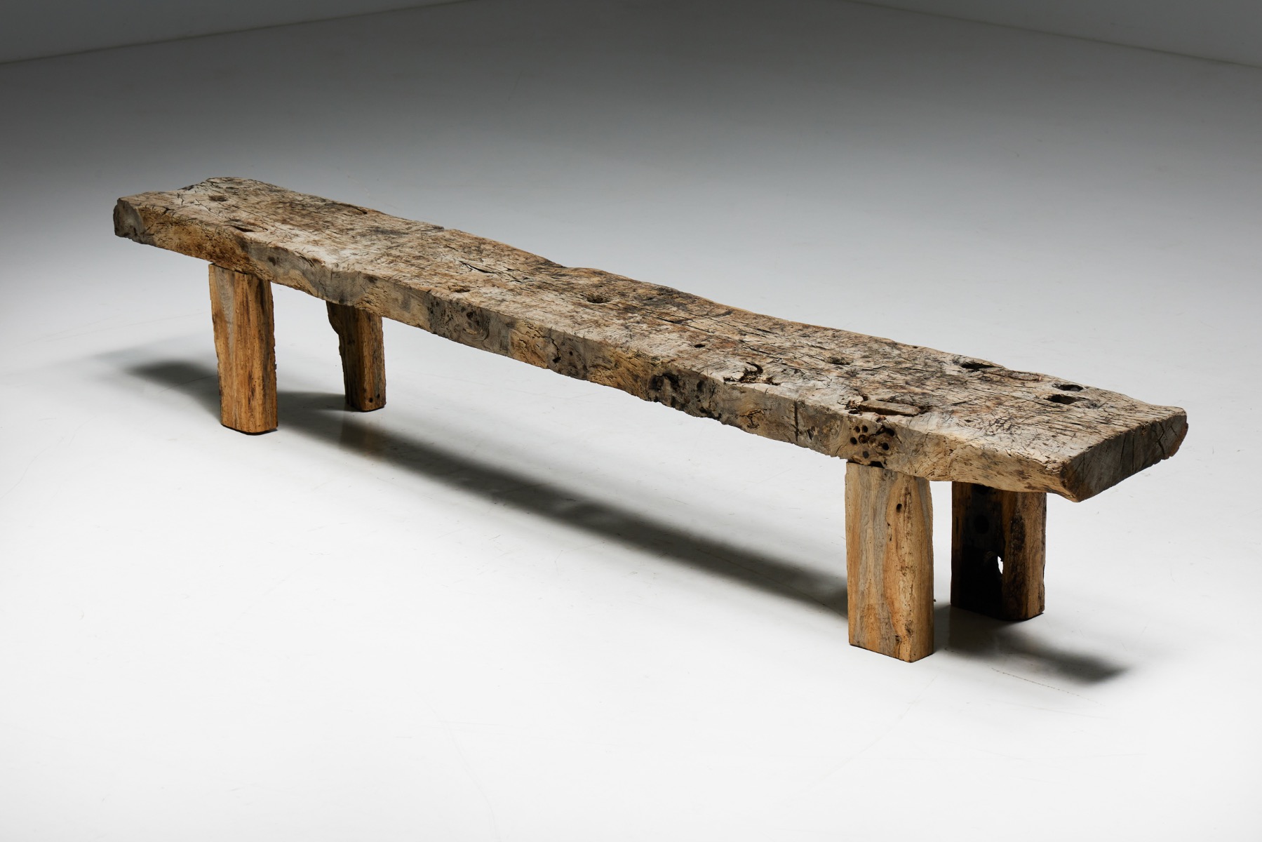 Rustic Wabi Sabi Bench - Early 20th Century