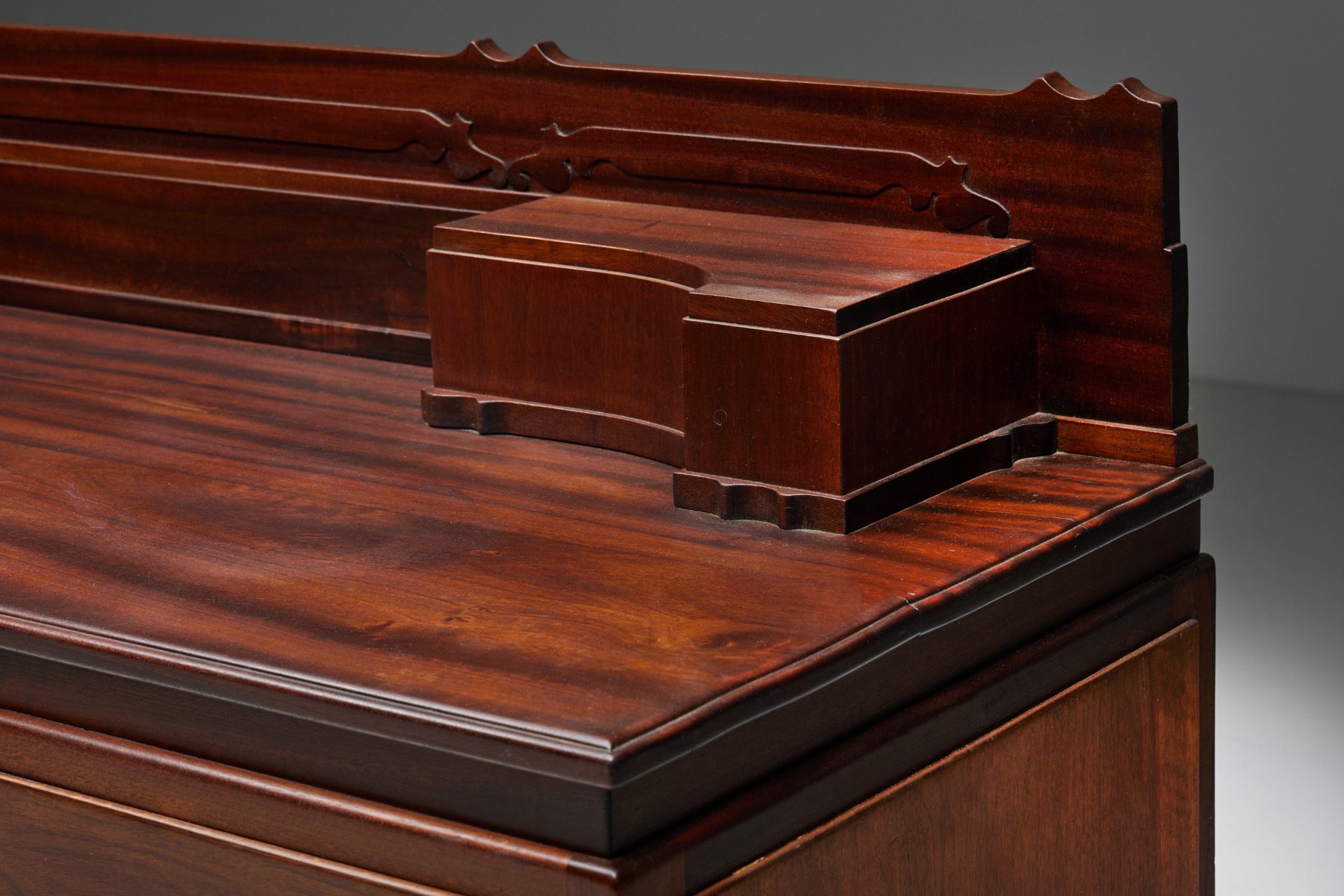 Walnut & Mahogany Amsterdam School Credenza - 1920s