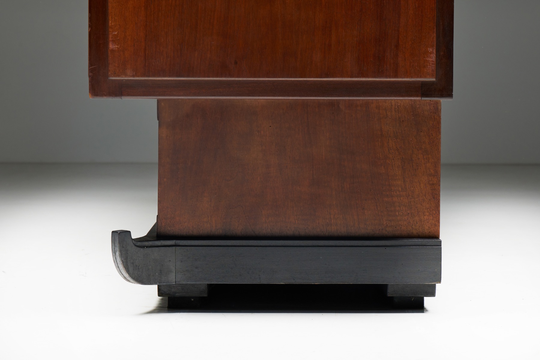 Walnut & Mahogany Amsterdam School Credenza - 1920s
