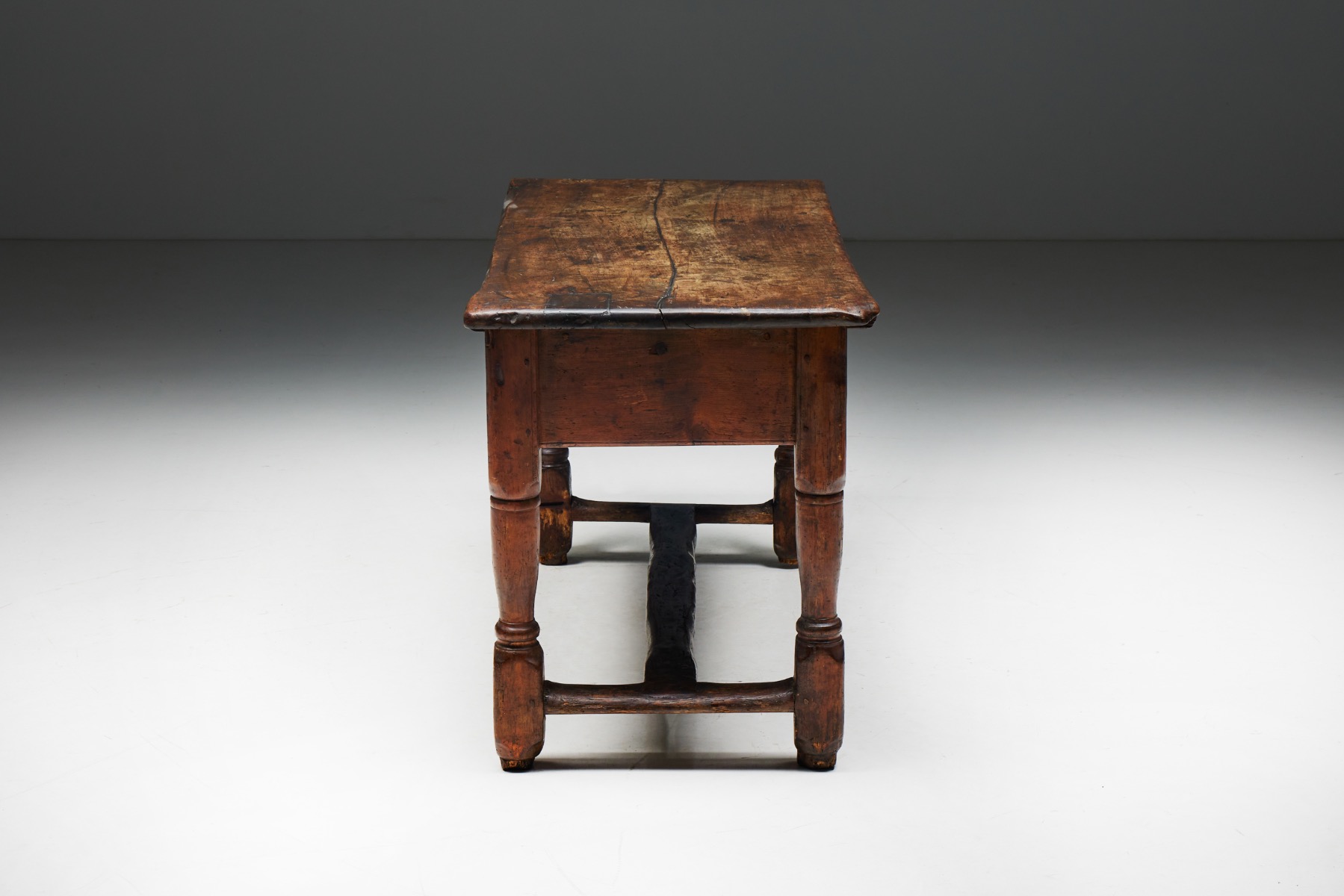 Rustic Art Populaire Writing Table - Early 20th Century
