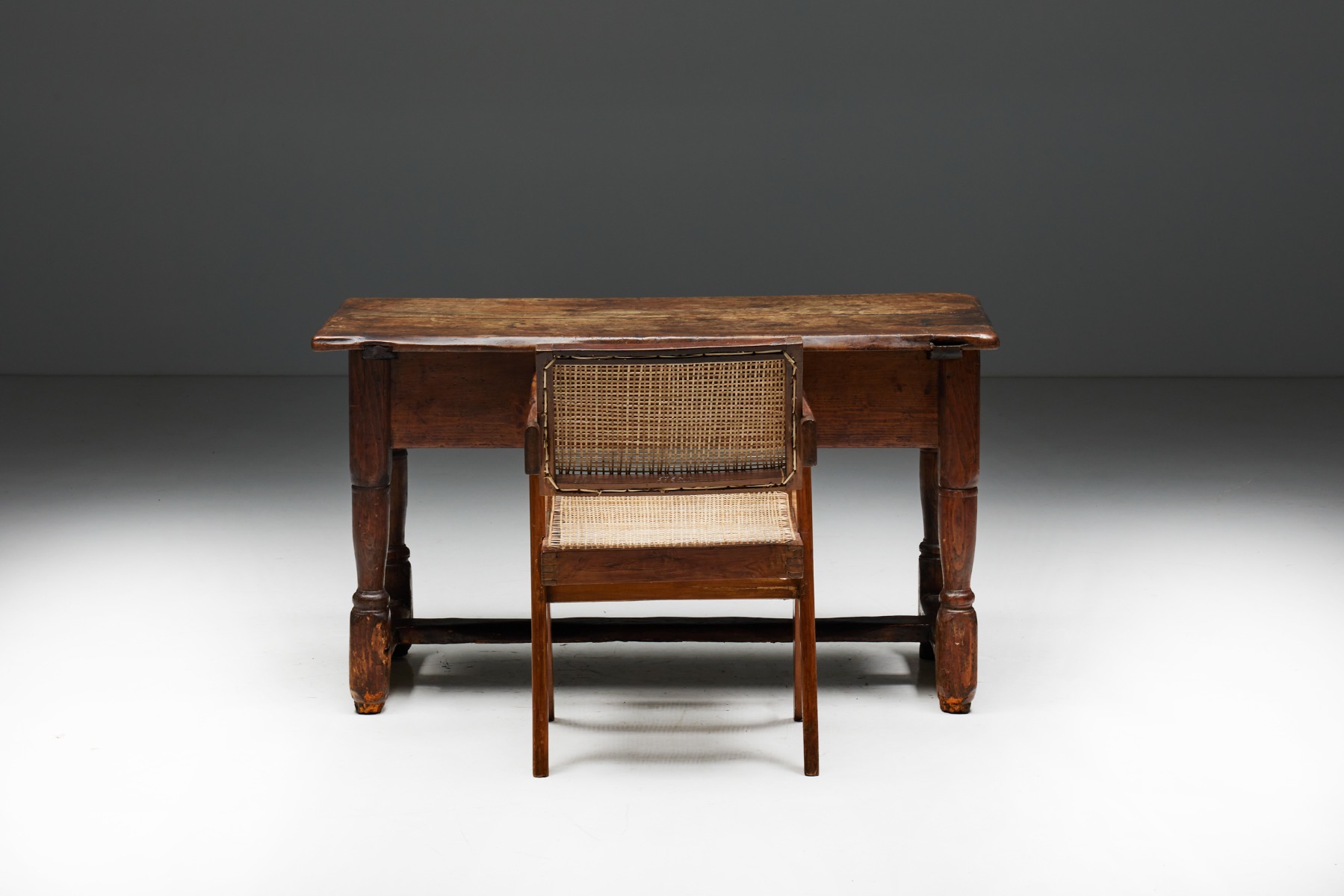 Rustic Art Populaire Writing Table - Early 20th Century