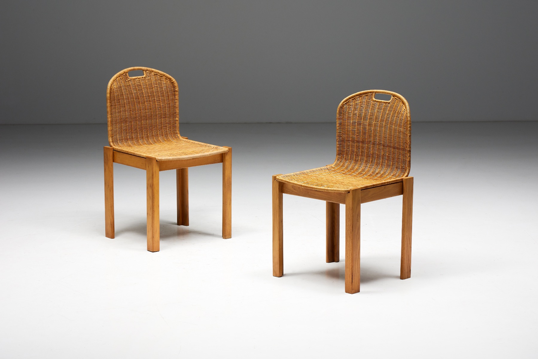 Dining Chairs in the Style of Afra & Tobia Scarpa - 1980s