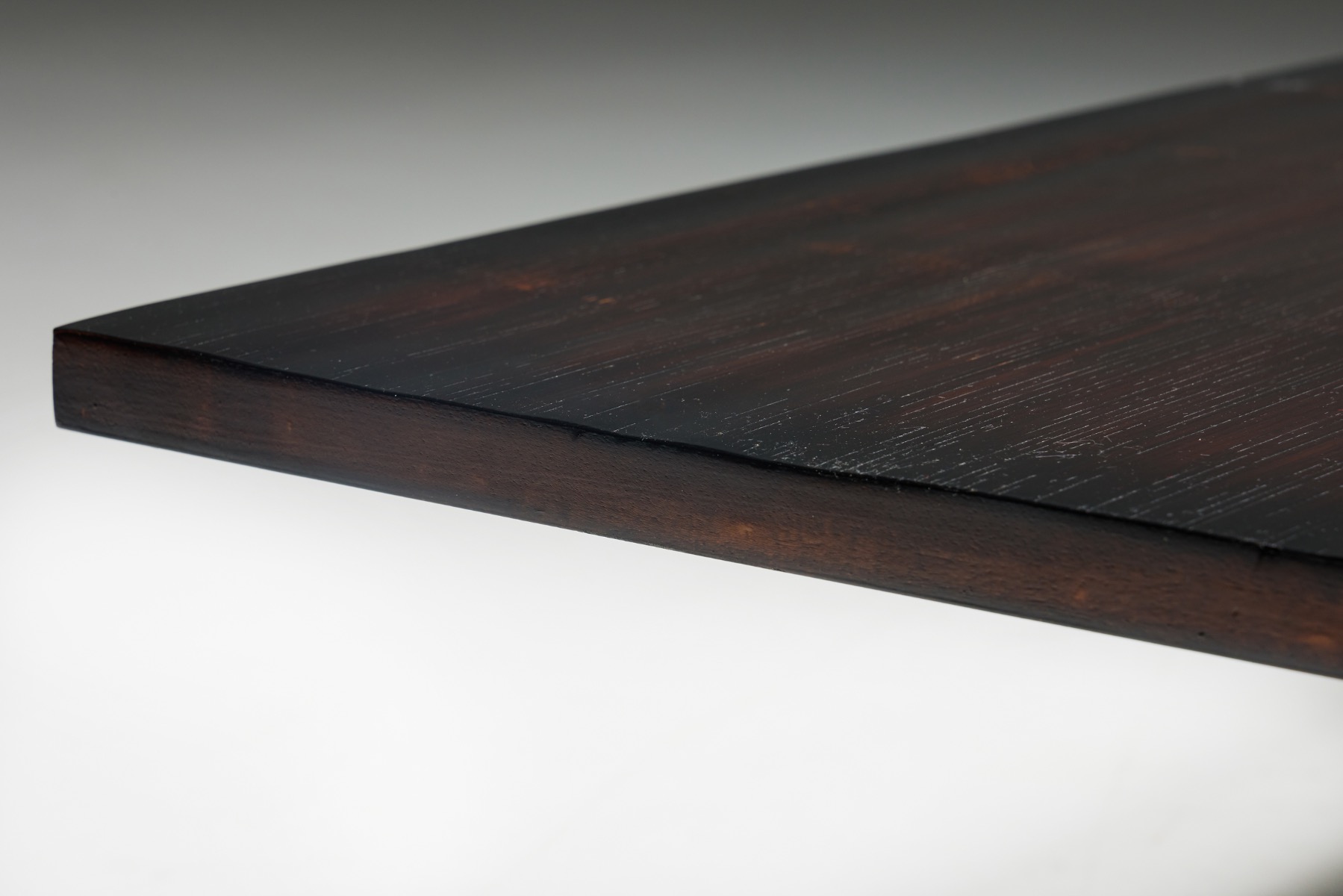 Coffee Table by Axel Vervoordt in Wengé and Bamboo, Belgium, 1980s