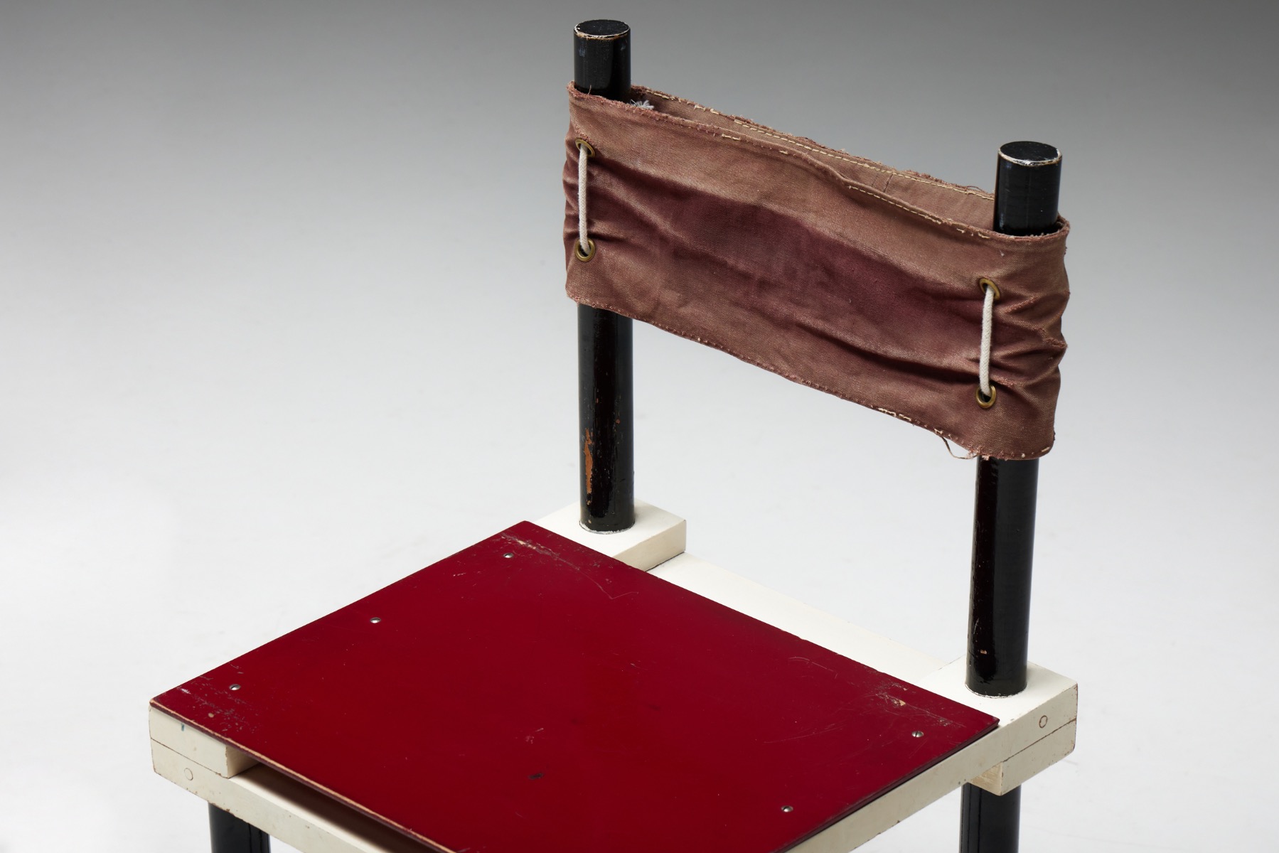 Vintage Dutch Prototype Chair in the Style of Rietveld's Military Chair - 1970s