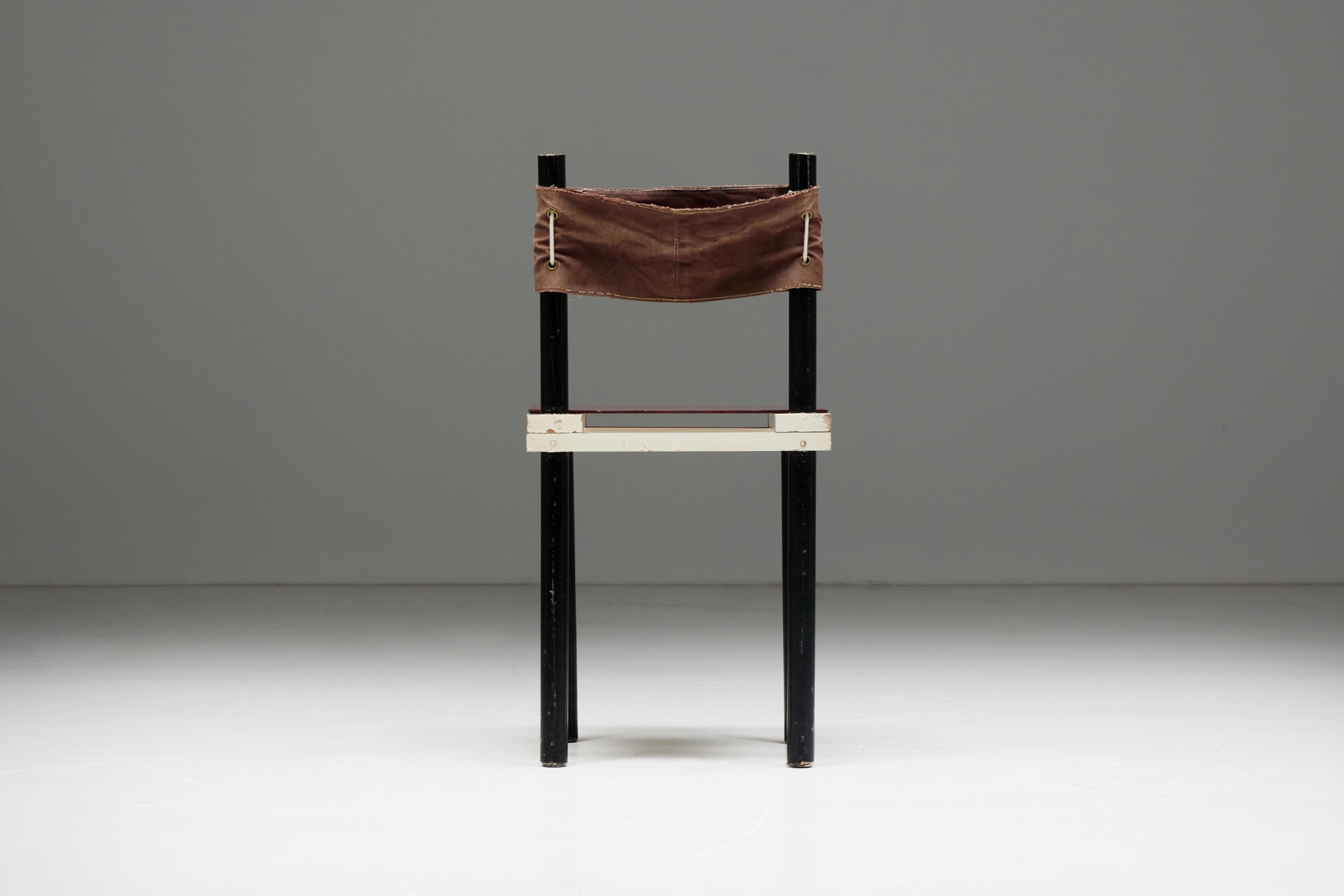 Vintage Dutch Prototype Chair in the Style of Rietveld's Military Chair - 1970s