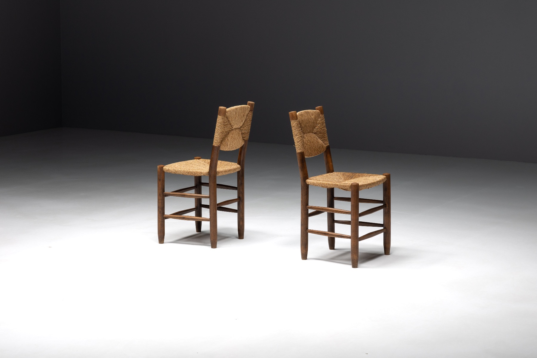 "Bauche" Dining Chairs by Charlotte Perriand for Steph Simon - 1950s