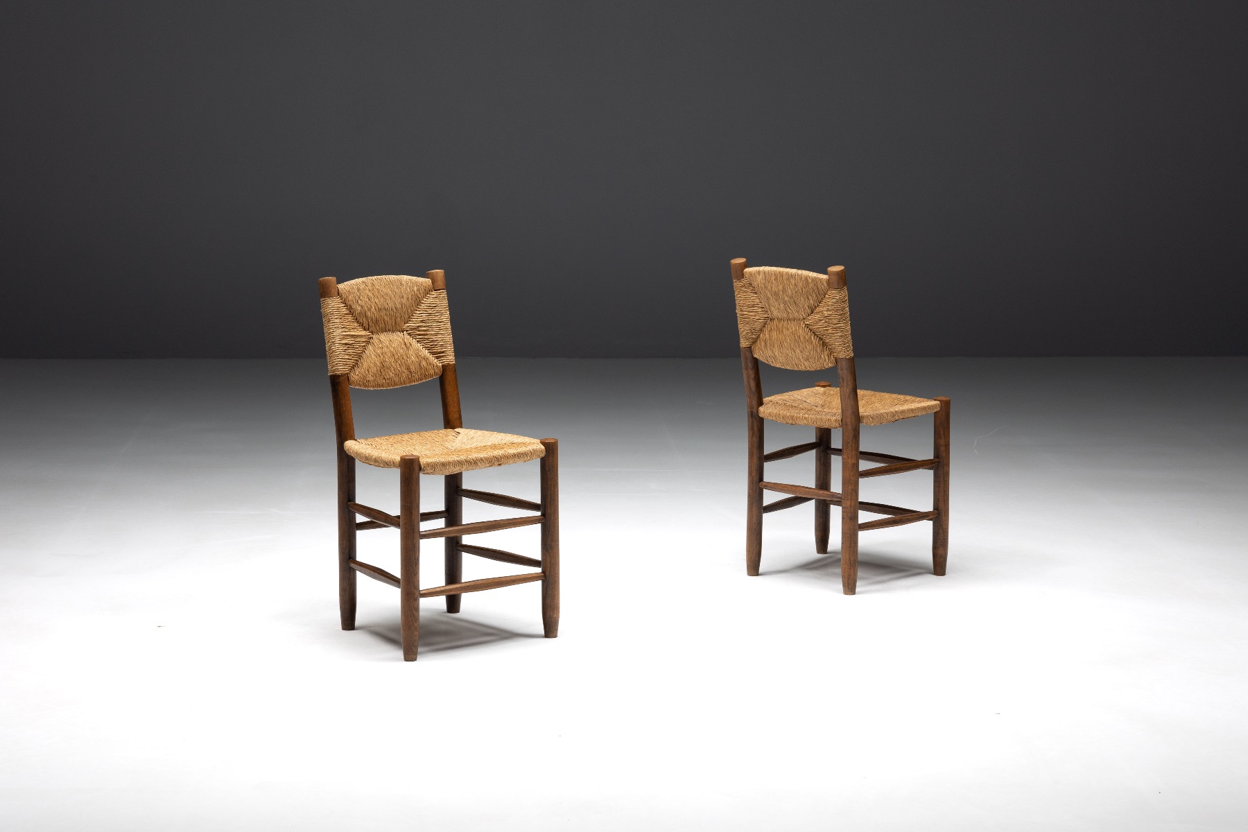 "Bauche" Dining Chairs by Charlotte Perriand for Steph Simon - 1950s