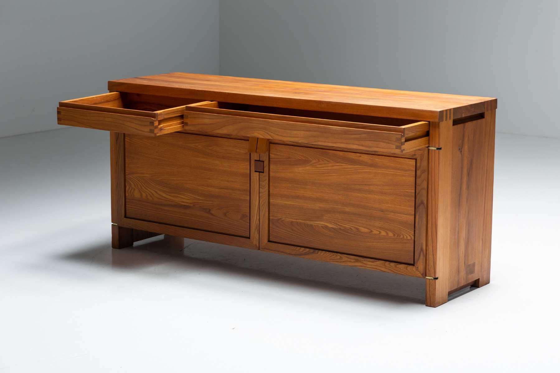 Crafted Cabinet by Pierre Chapo - 1960s