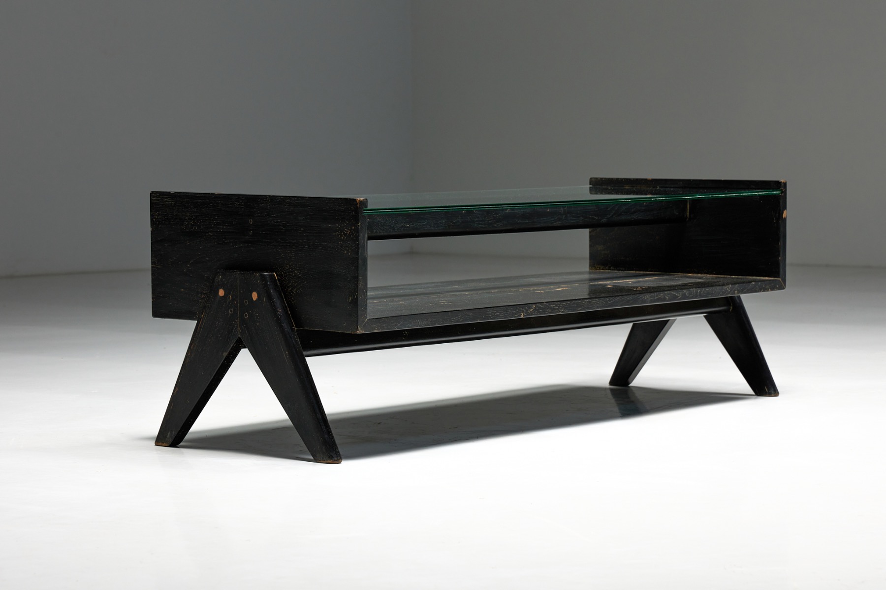 Teak Coffee Table PJ-TB-05-B by Pierre Jeanneret - 1960s 