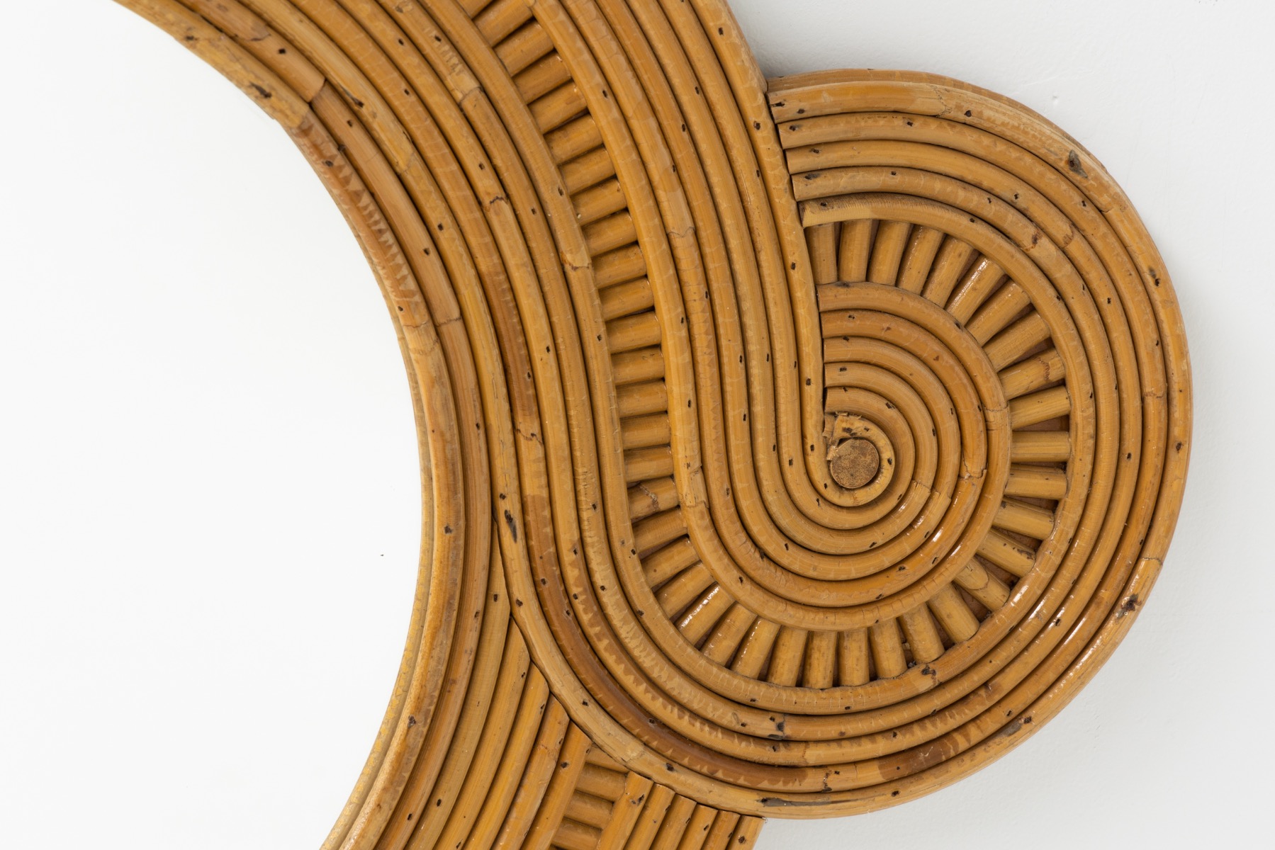 Bamboo Tropicalist Mirror by Vivai del Sud - 1960s