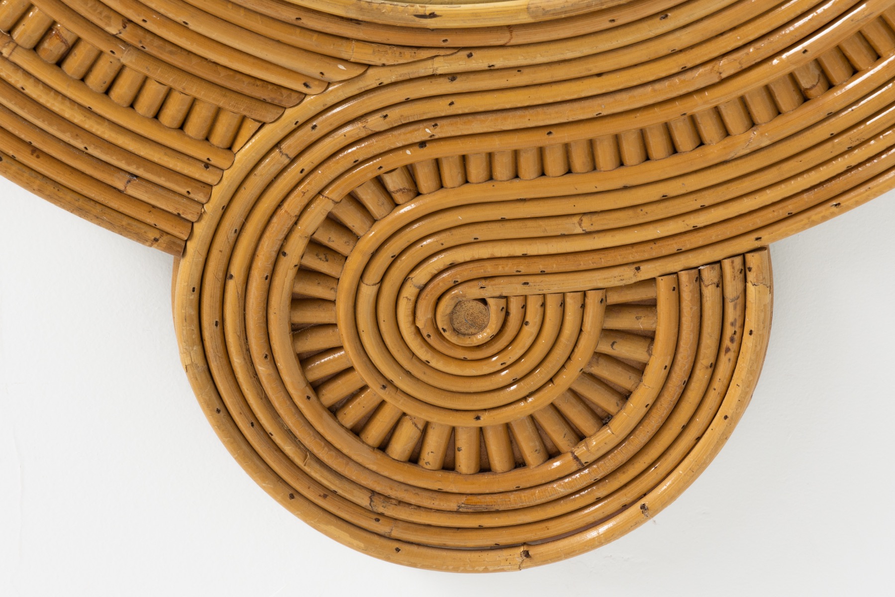 Bamboo Tropicalist Mirror by Vivai del Sud - 1960s