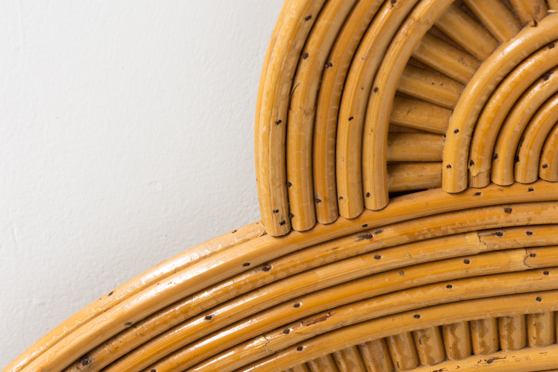 Bamboo Tropicalist Mirror by Vivai del Sud - 1960s