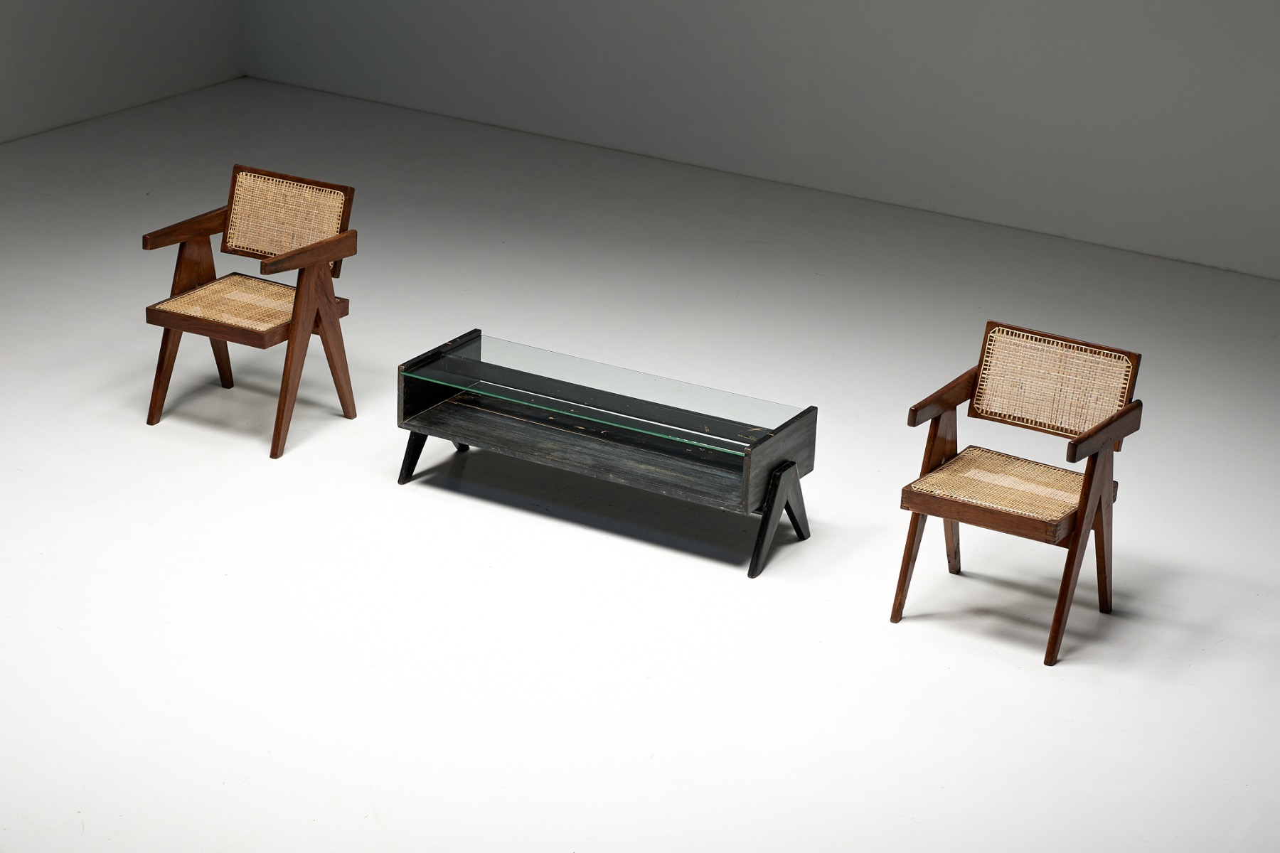 Teak Coffee Table PJ-TB-05-B by Pierre Jeanneret - 1960s 