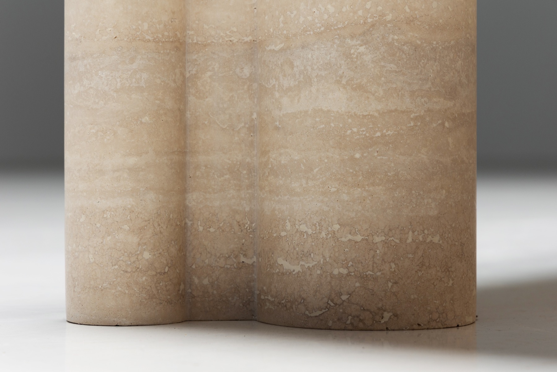 Gae Aulenti Jumbo Travertine Coffee Table for Knoll - 1960s