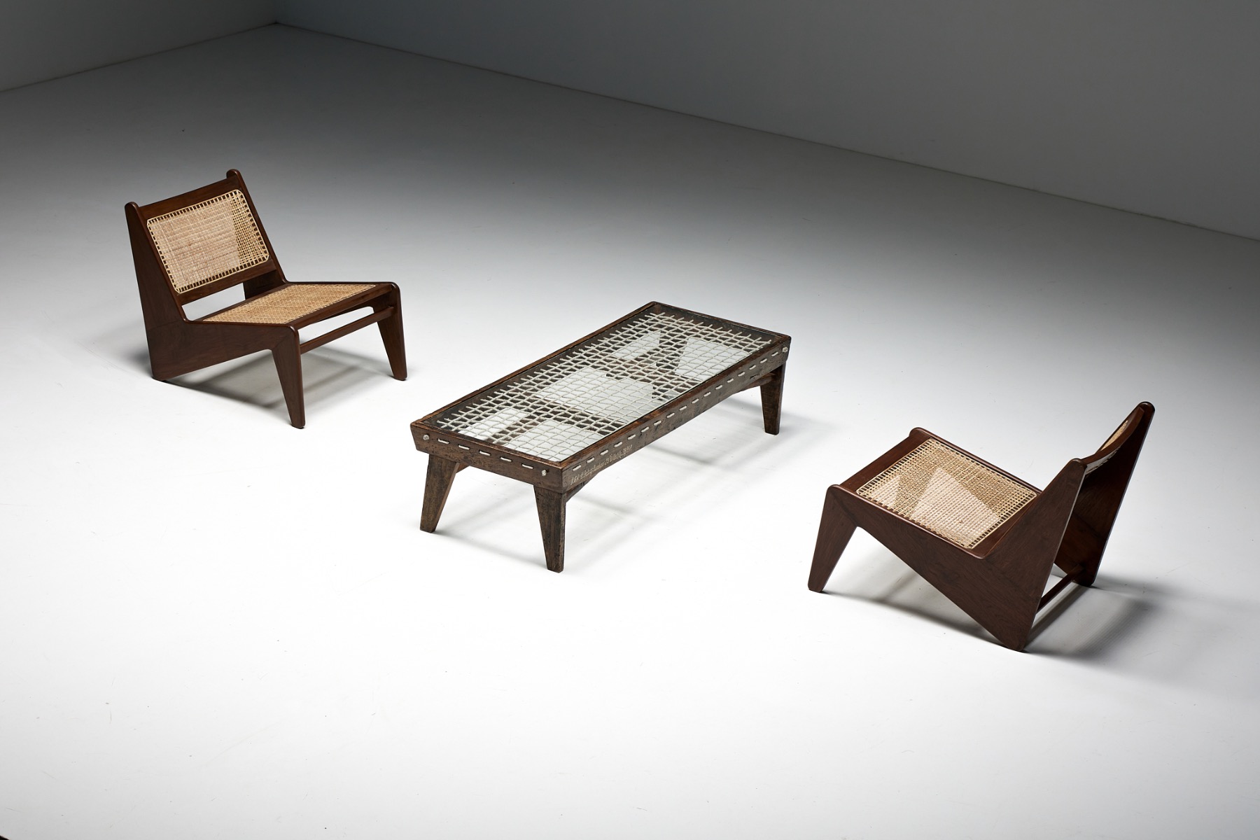 Rectangular Coffee Table PJ-TB-05-B by Pierre Jeanneret - 1960s