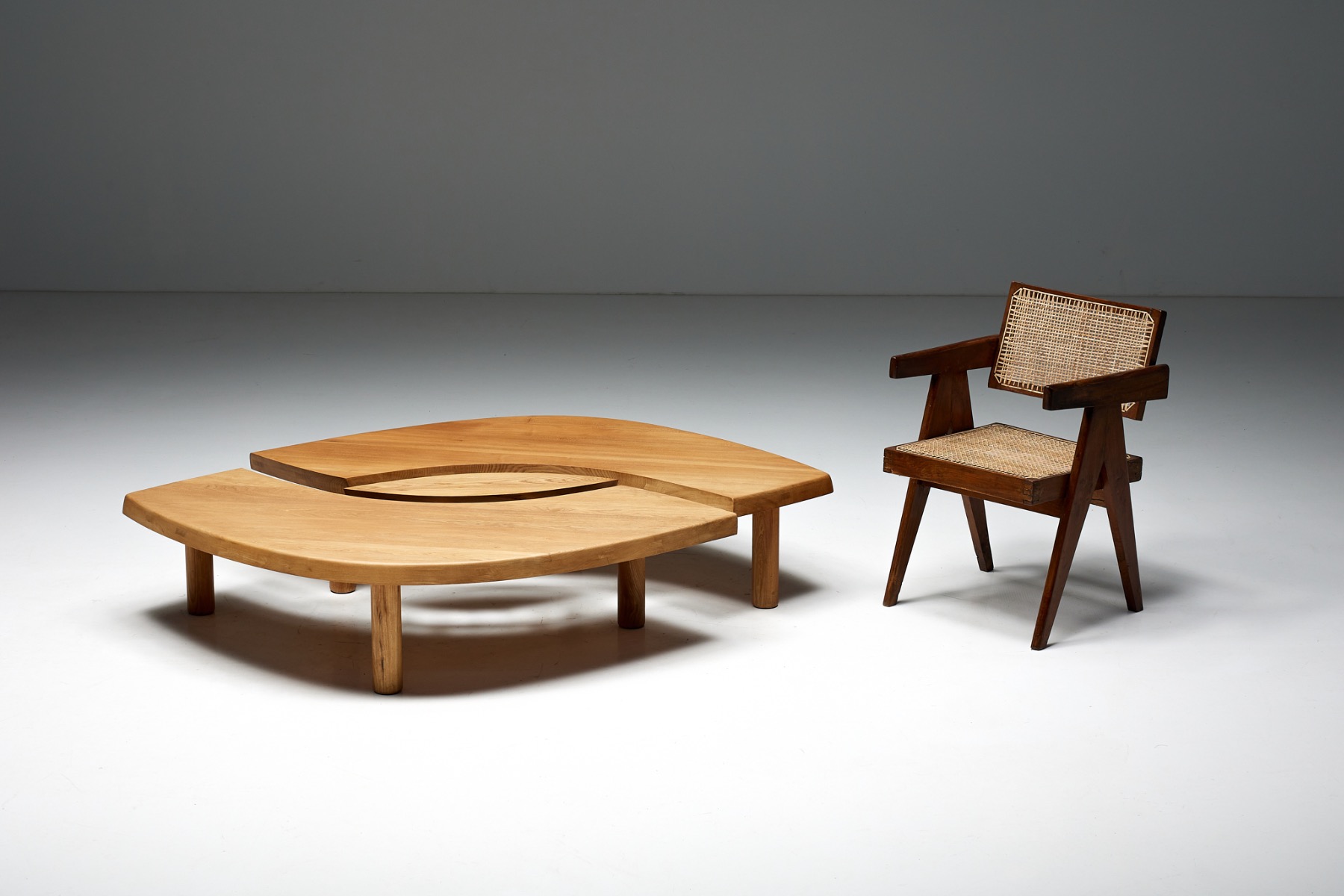 Pierre Chapo 'T22' L'oeil Coffee Table - 1970s