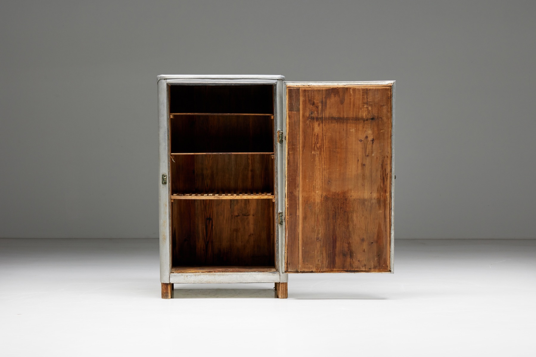 Industrial Aluminum Cabinet - 1950s