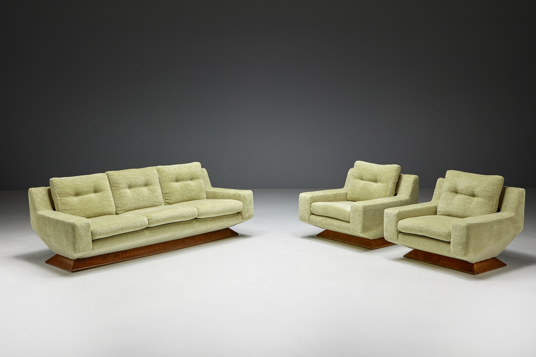 Mid-Century Sofa in Pierre Frey Chenille - 1960s