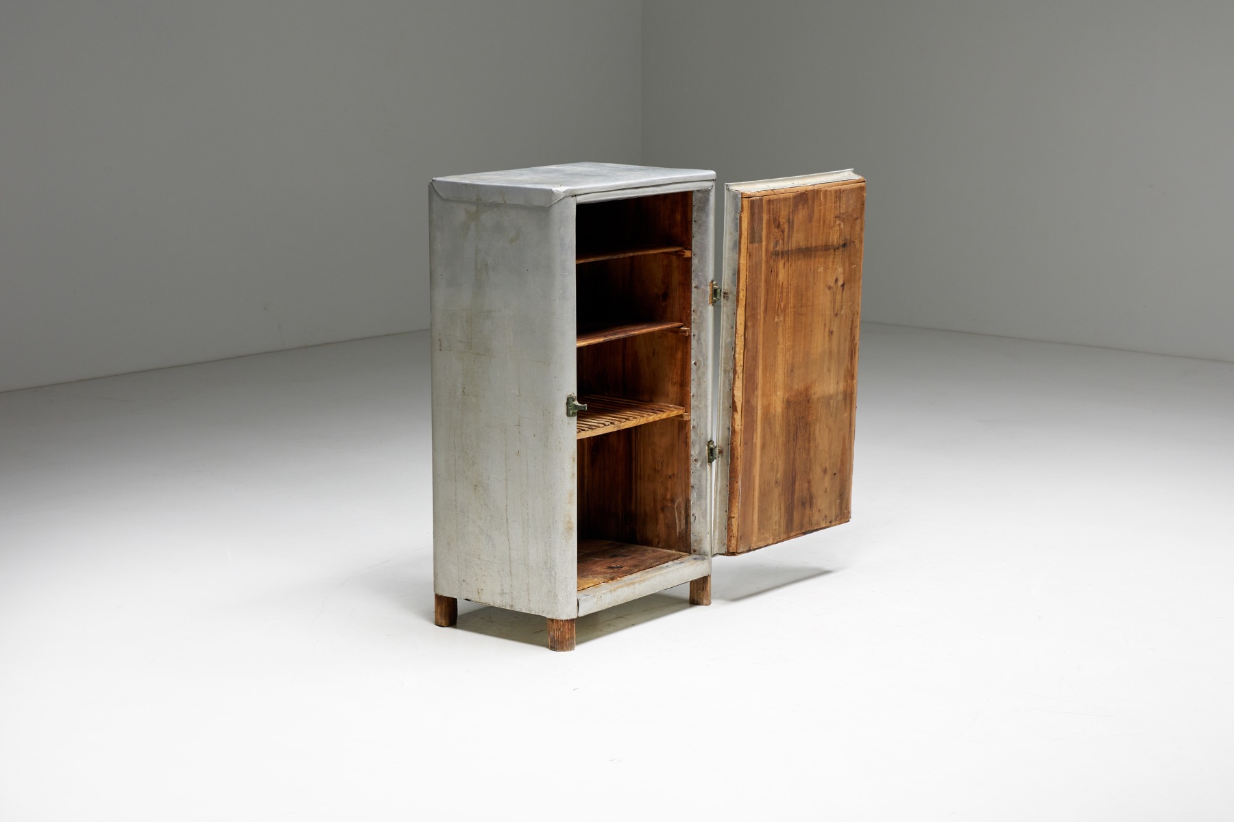 Industrial Aluminum Cabinet - 1950s