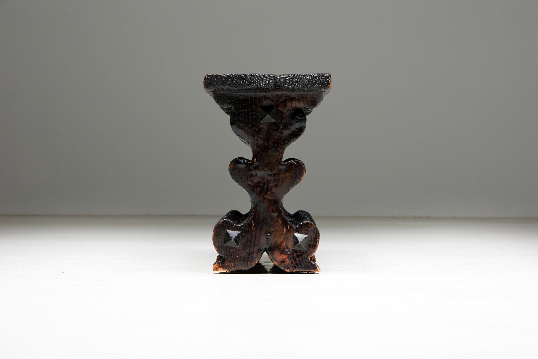 Brutalist Art Populaire Bench - 1950s