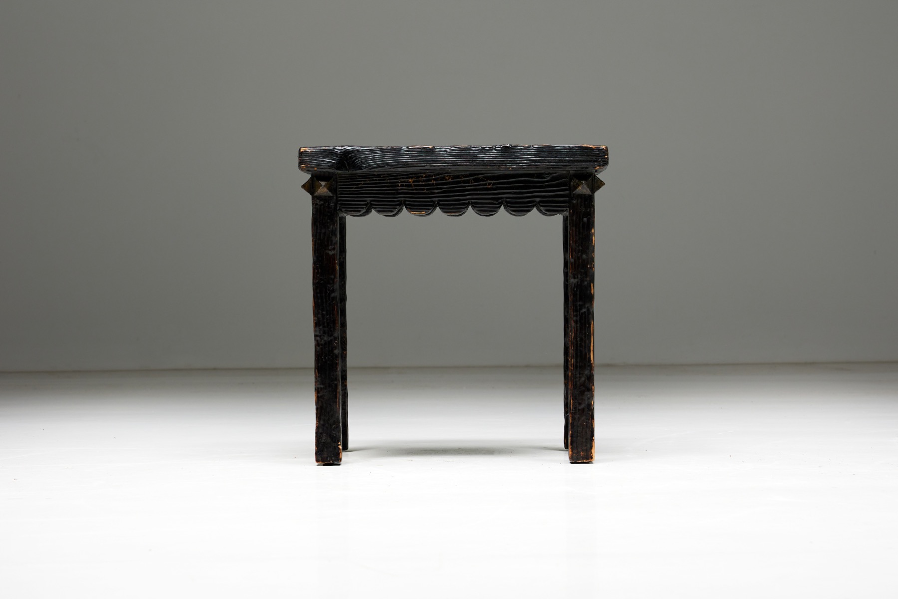 Brutalist Art Populaire Side Table - 1950s