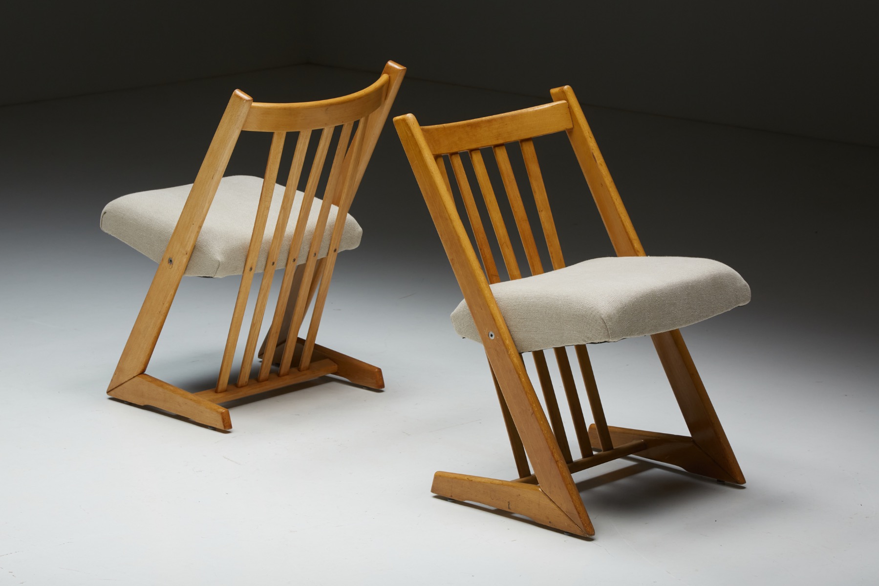 1960s Italian design dining chairs set