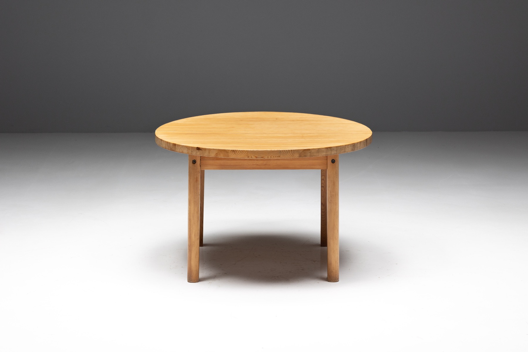 1960s pine dining table in minimalist design
