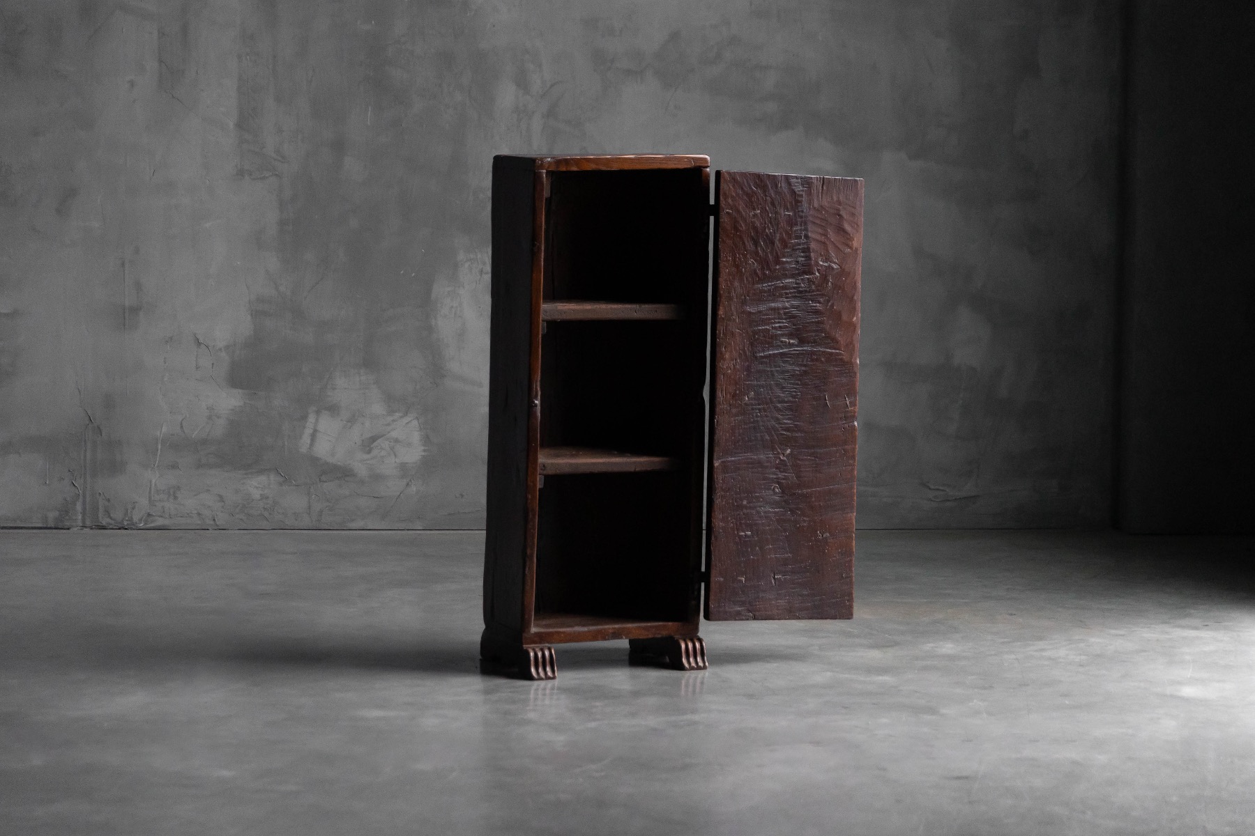 Wabi sabi wooden storage cabinet dating to the 1800s