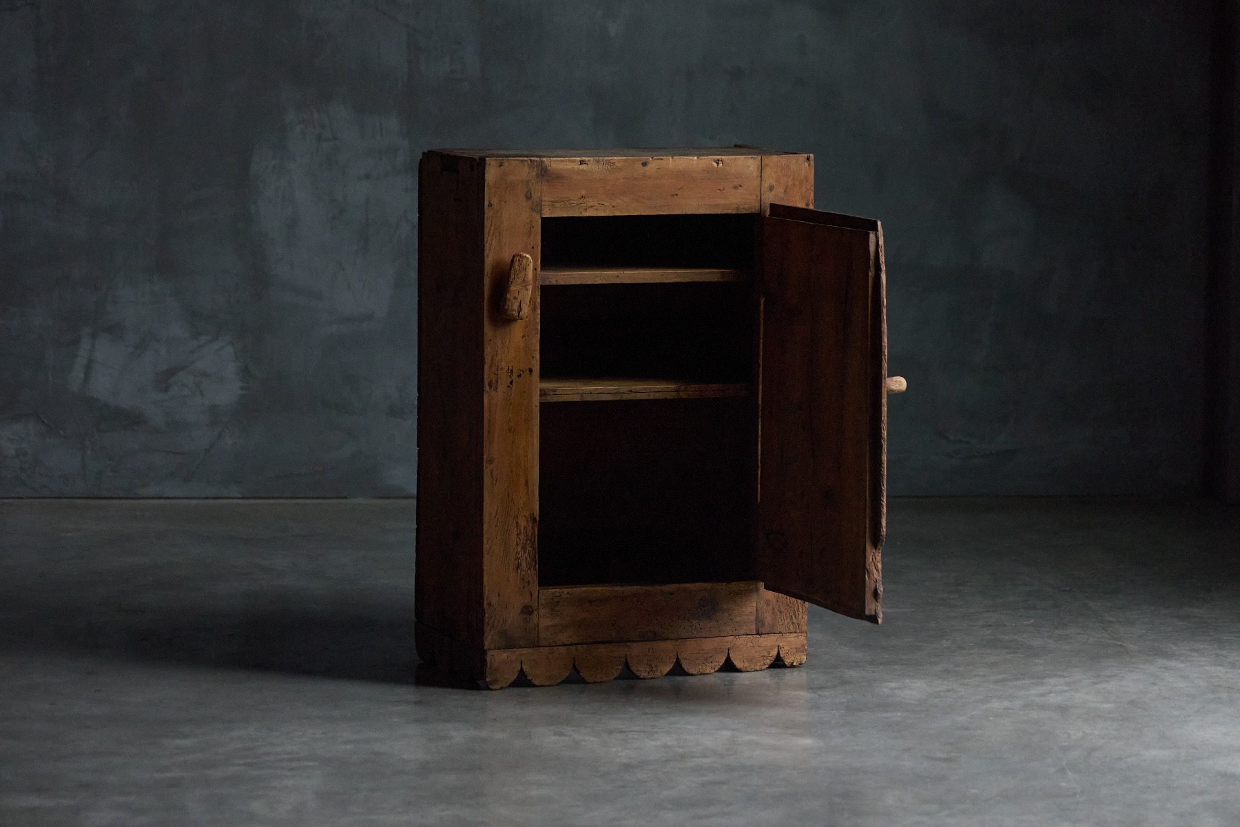 19th century alpine farmhouse storage cabinet