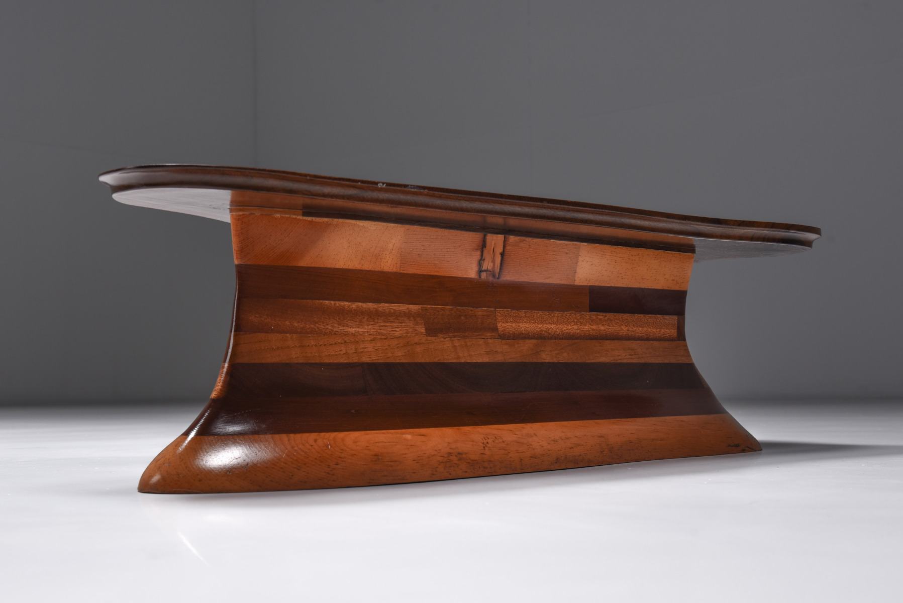 American studio craft coffee table from the 1970s