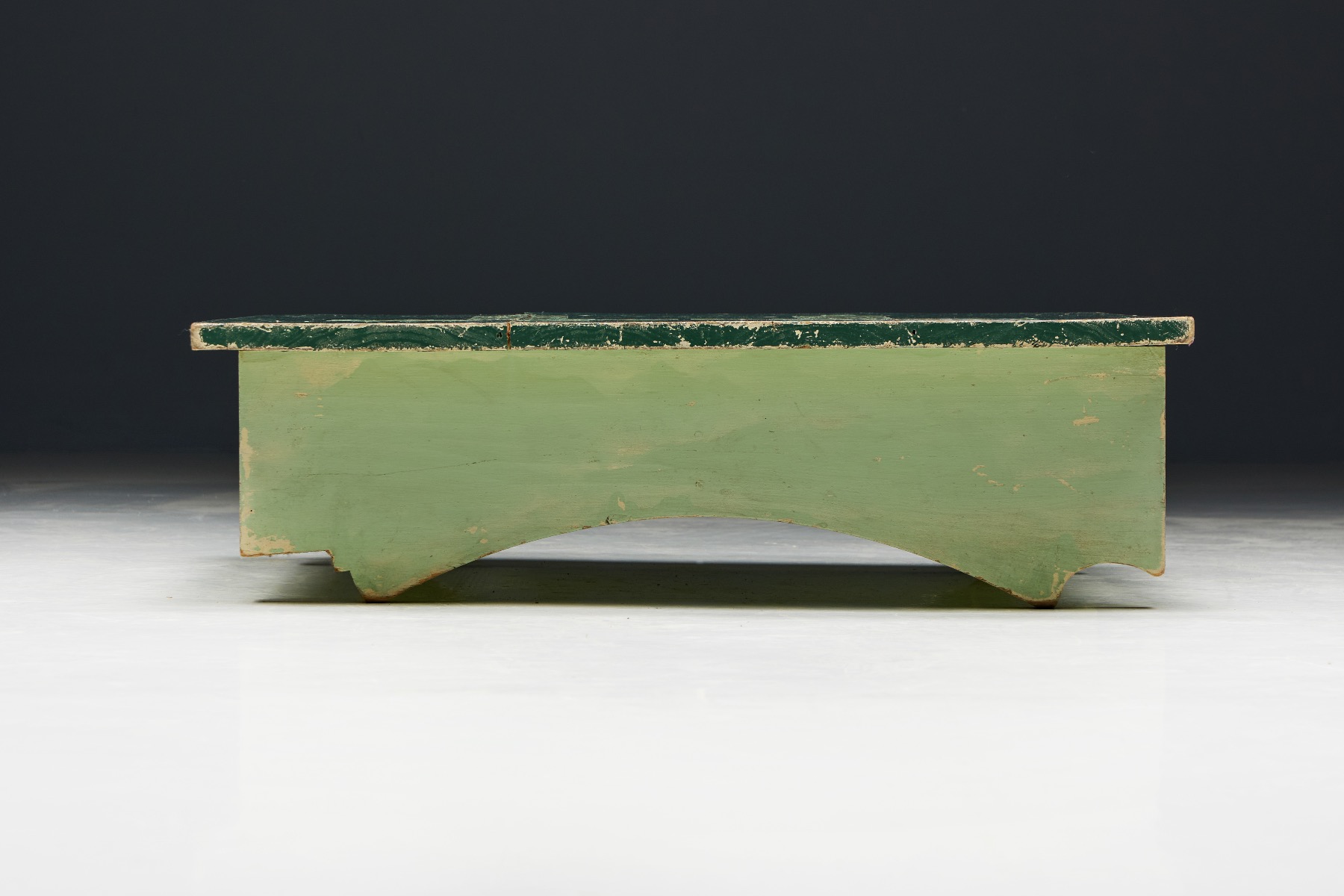 Antique green vernacular side table