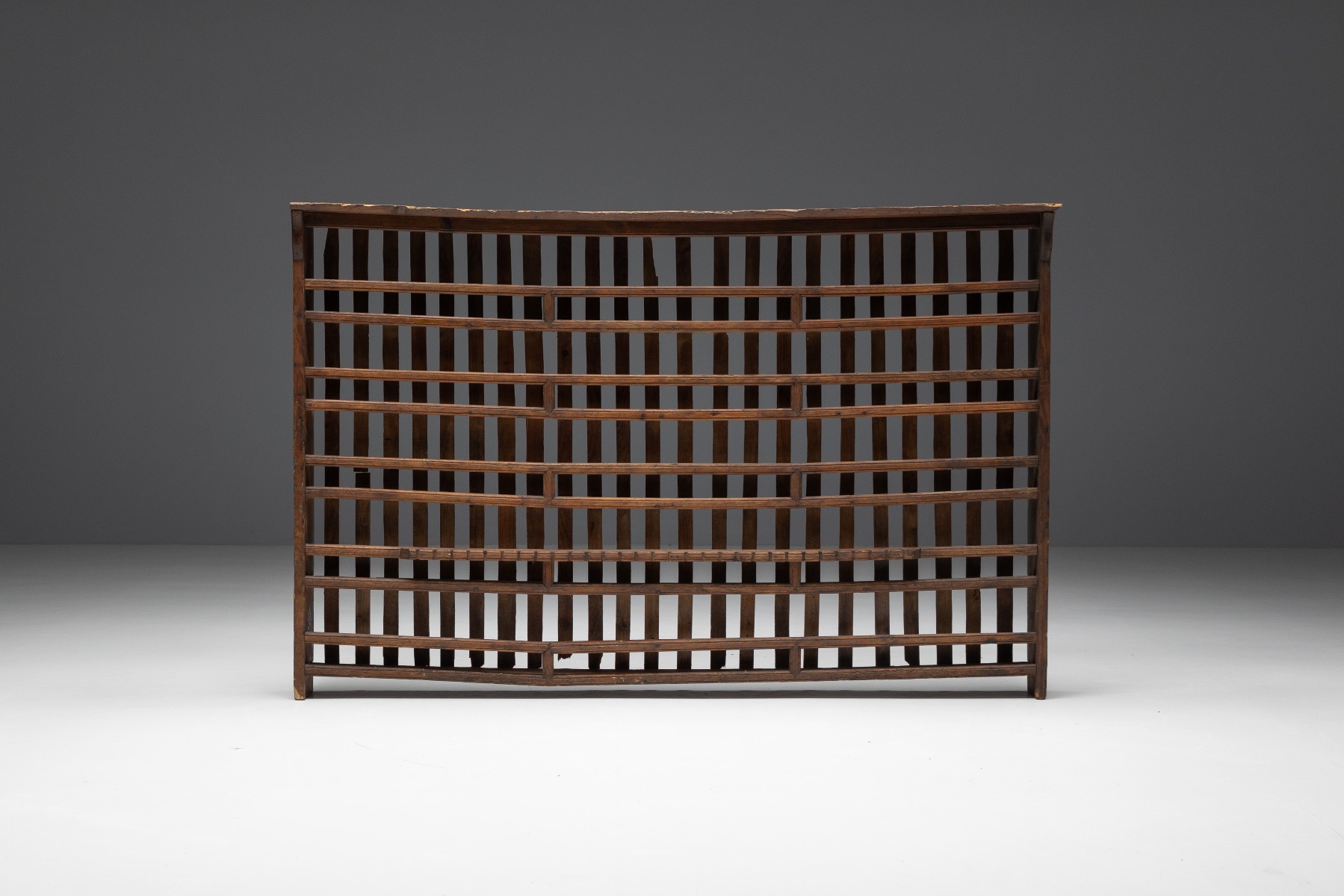 Antique travail populaire bookcase 19th century
