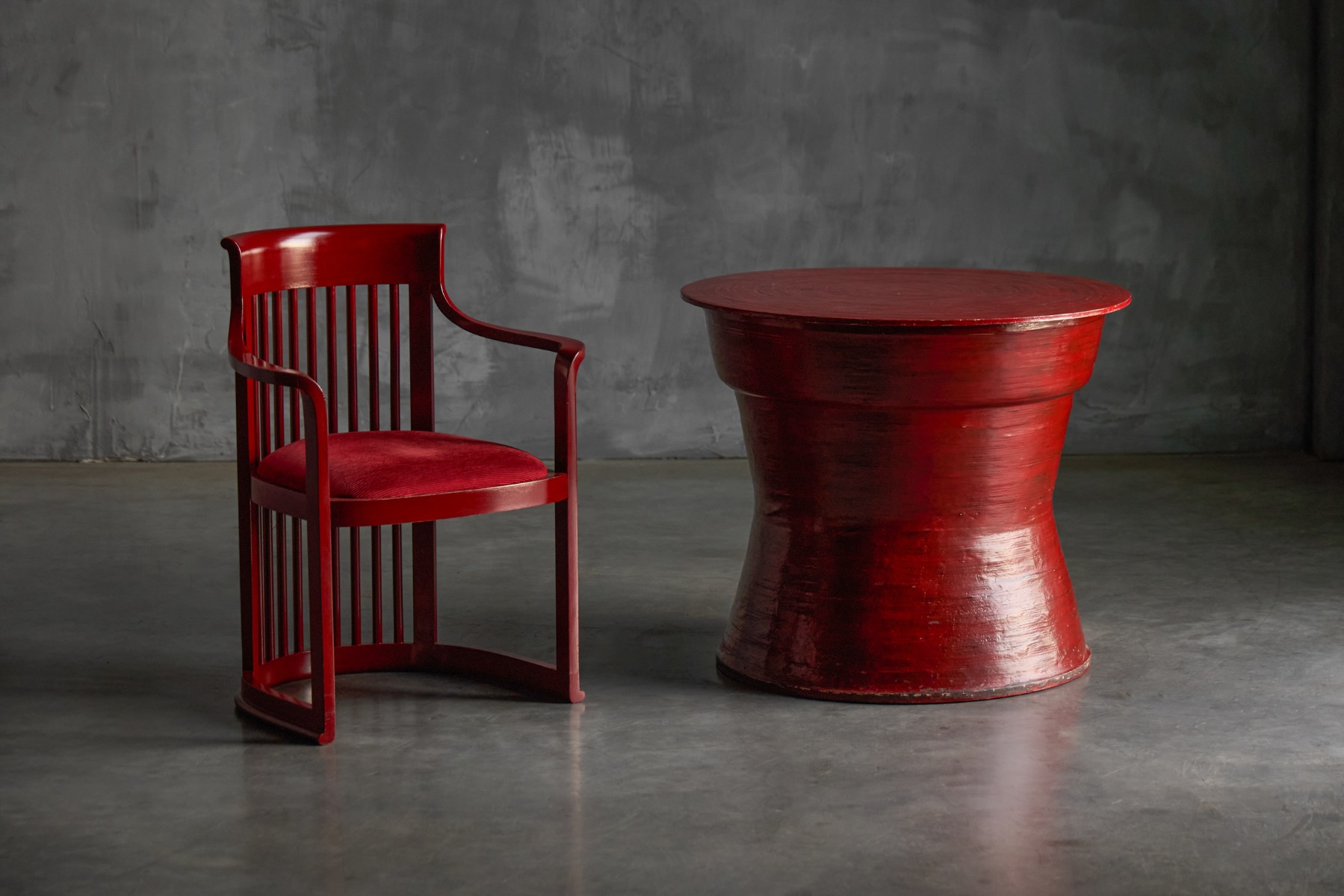 Architectural Japanese dining set from the 1940s