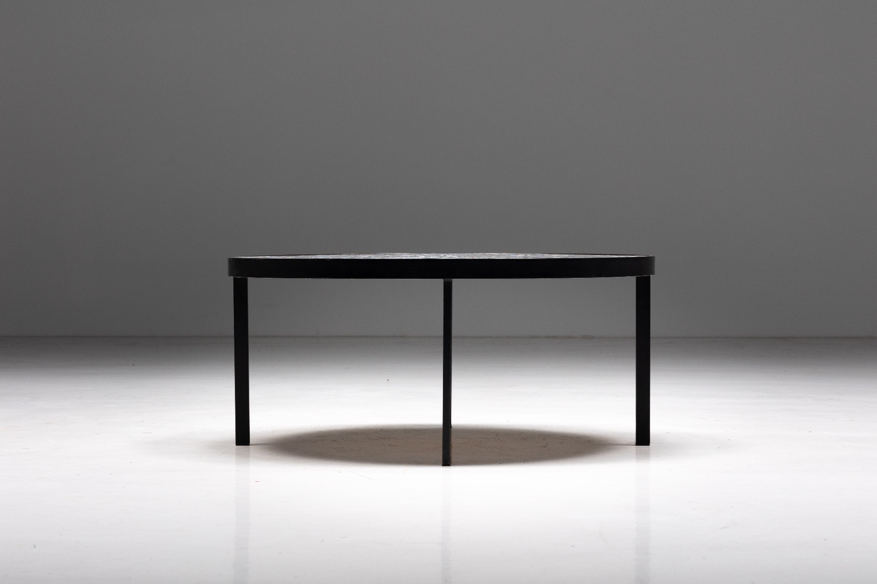 Artisan mosaic coffee table from the 1970s design