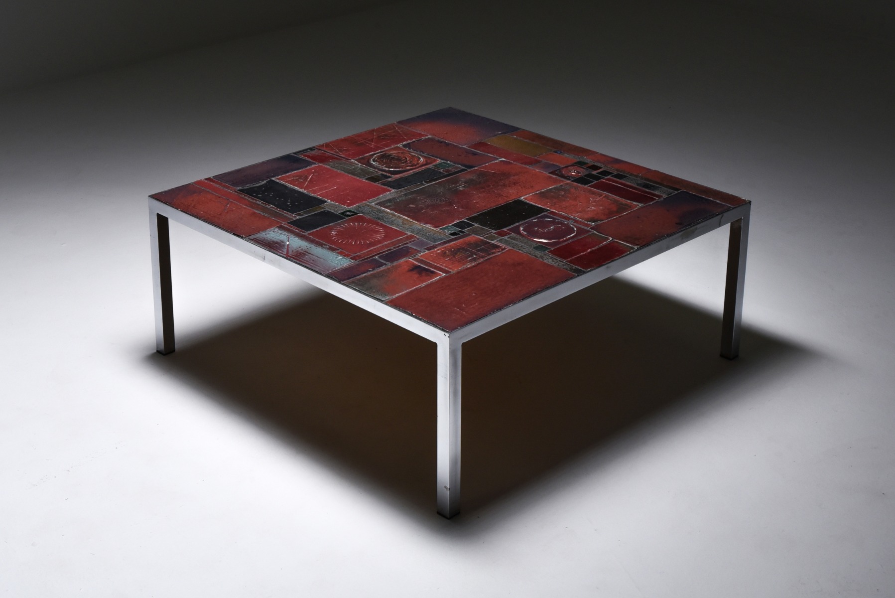 Belgian design coffee table by Pia Manu from the 1960s