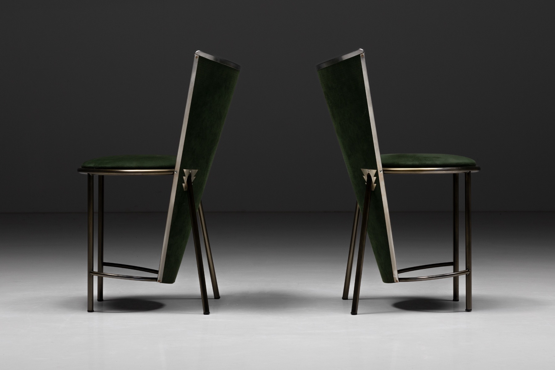 Belgian design dining chairs by Frans van Praet