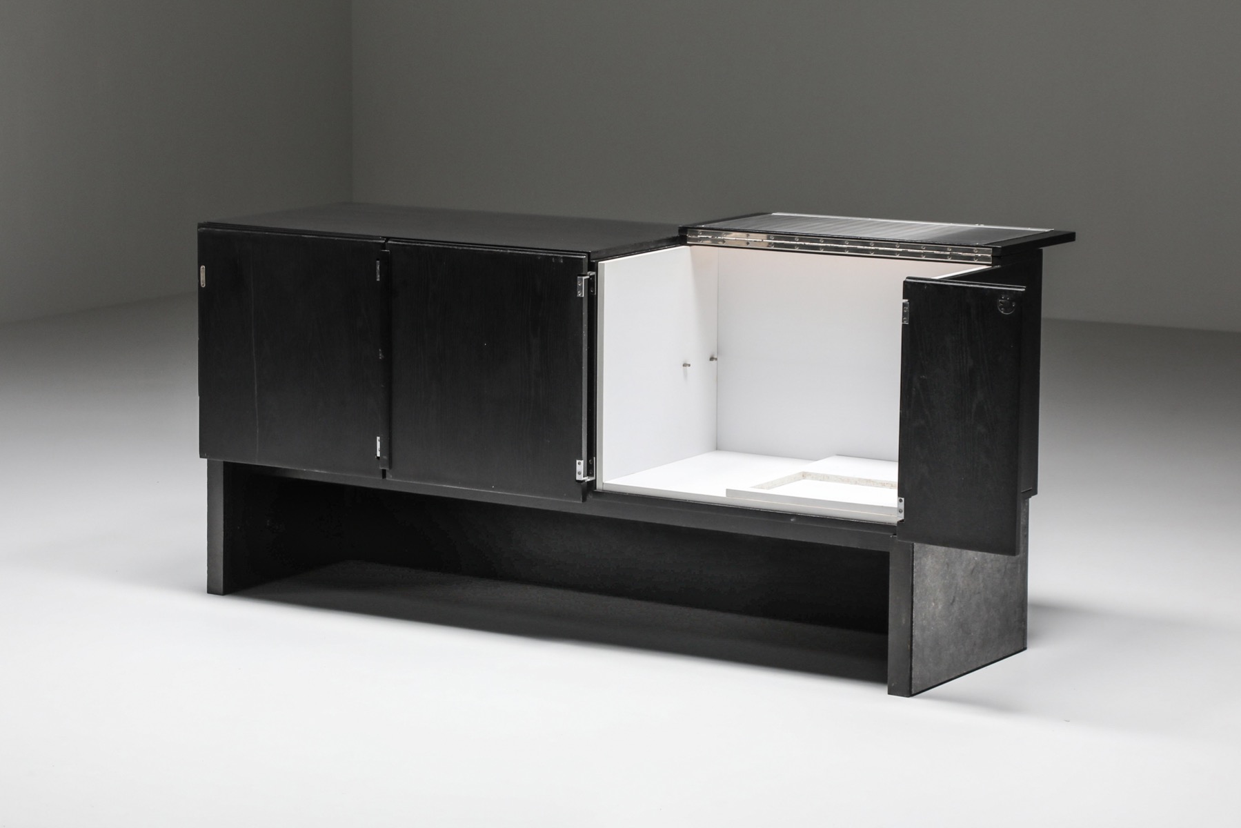 Belgian style credenza in brutalist design from the 1970s