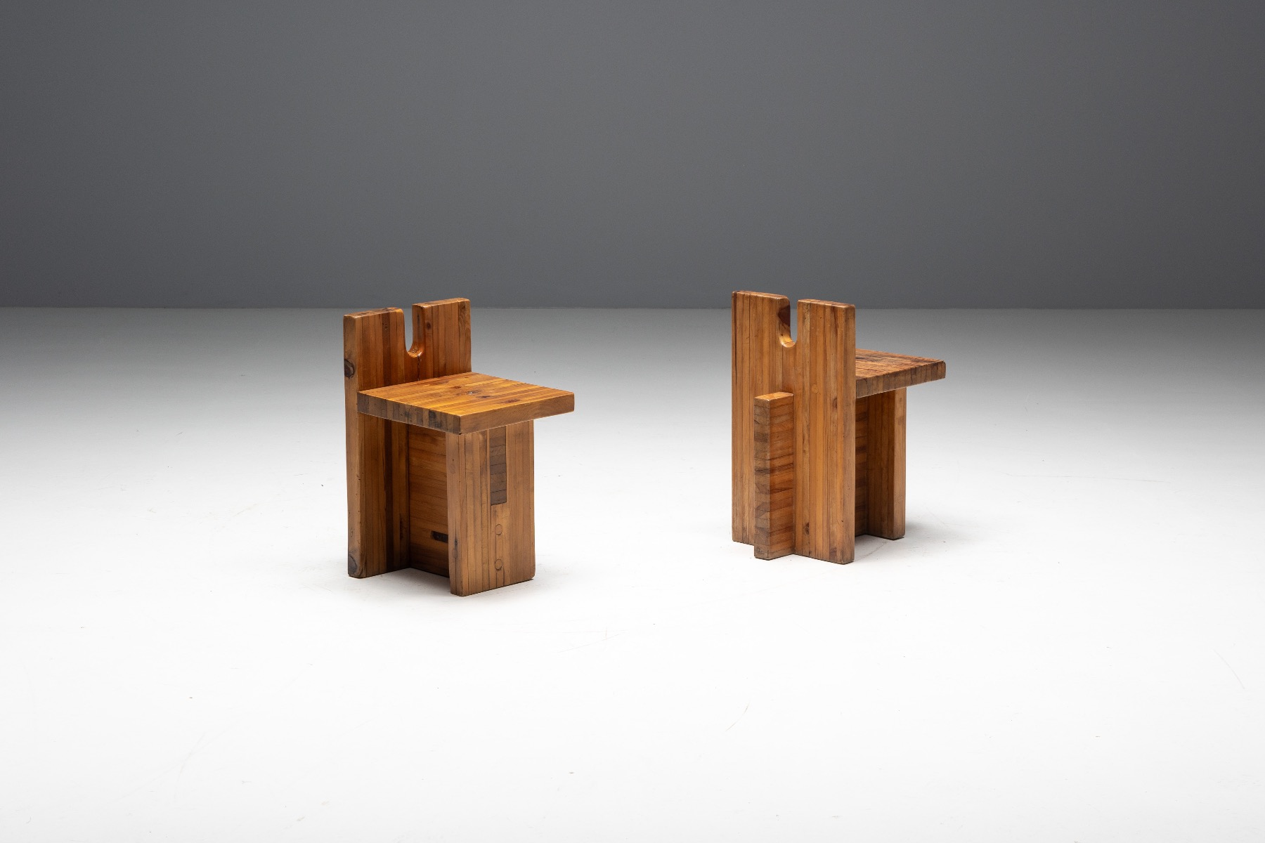 Brazilian modern stools by Lina Bo Bardi