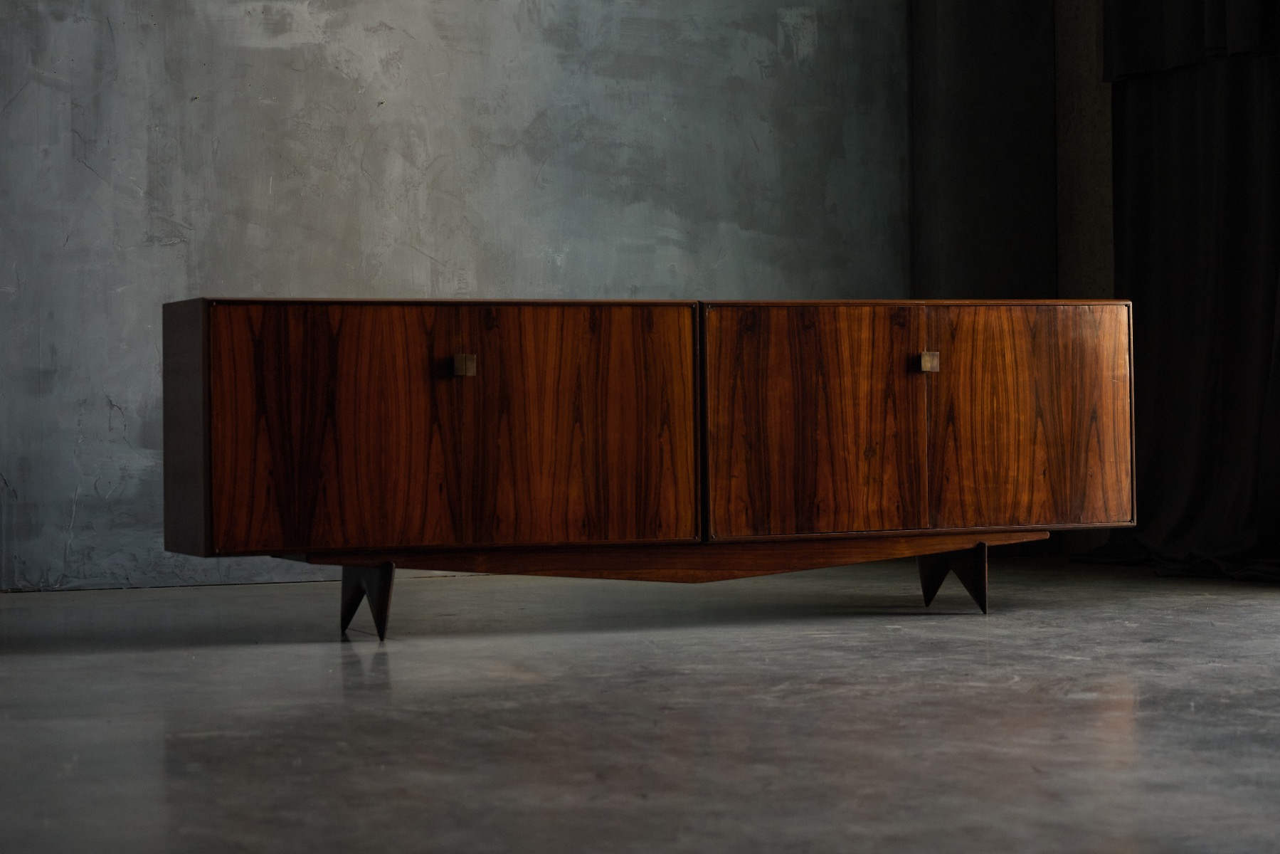 Mid century Brazilian sideboard with refined proportions