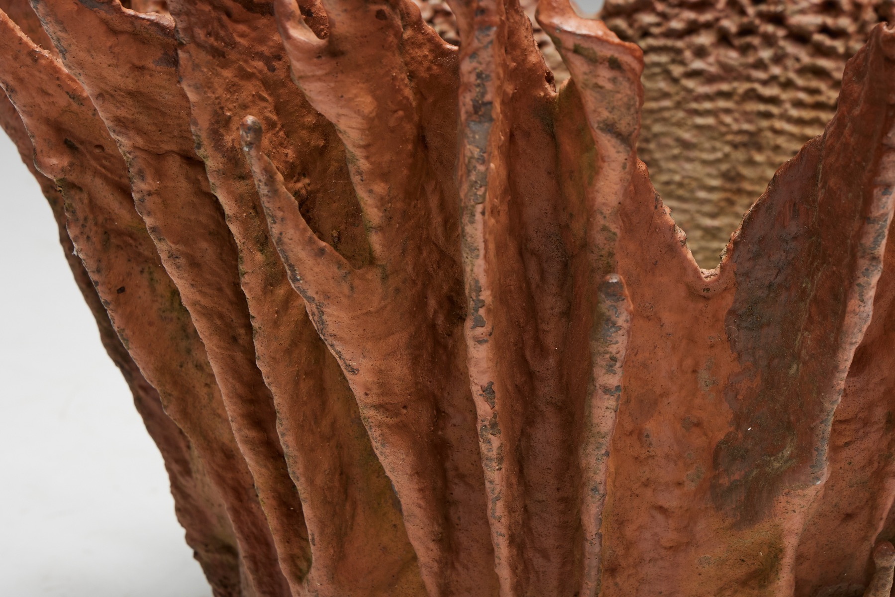 Brutalist cast iron artwork 1960s