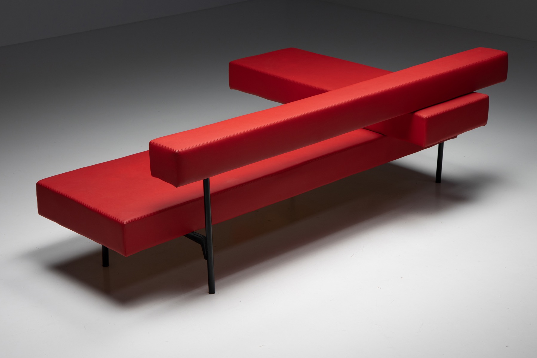 Designer postmodern architectural sofa from the 2000s