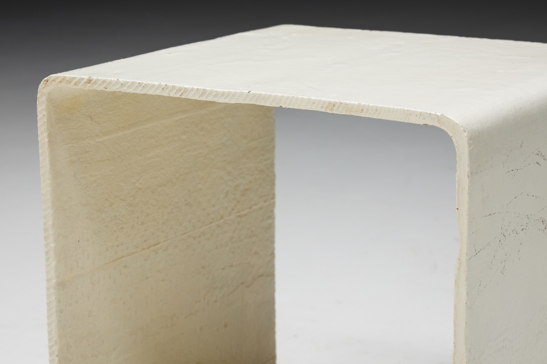 Eternit fiber cement side table designed by Willy Guhl