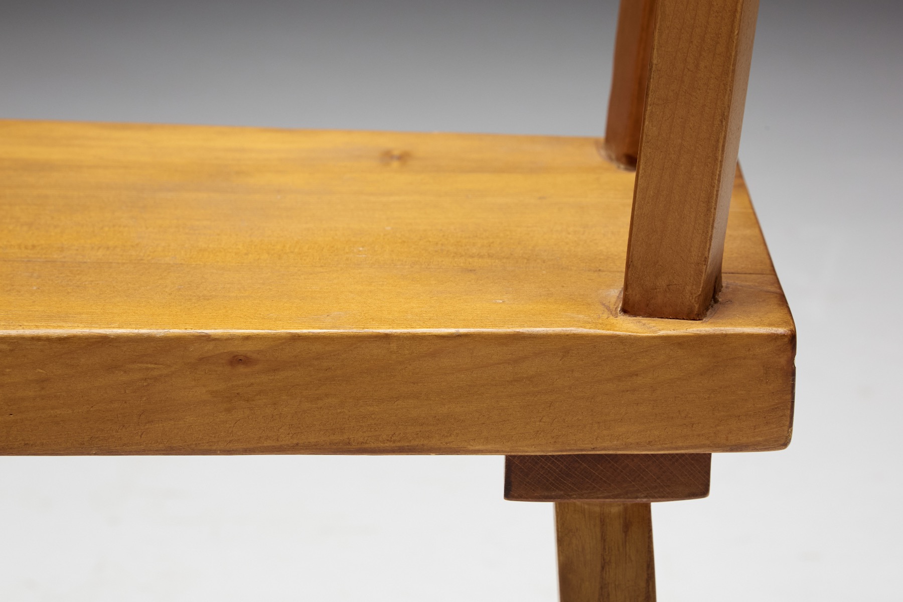 French design dining chair by Charlotte Perriand Les Arcs from the 1960s