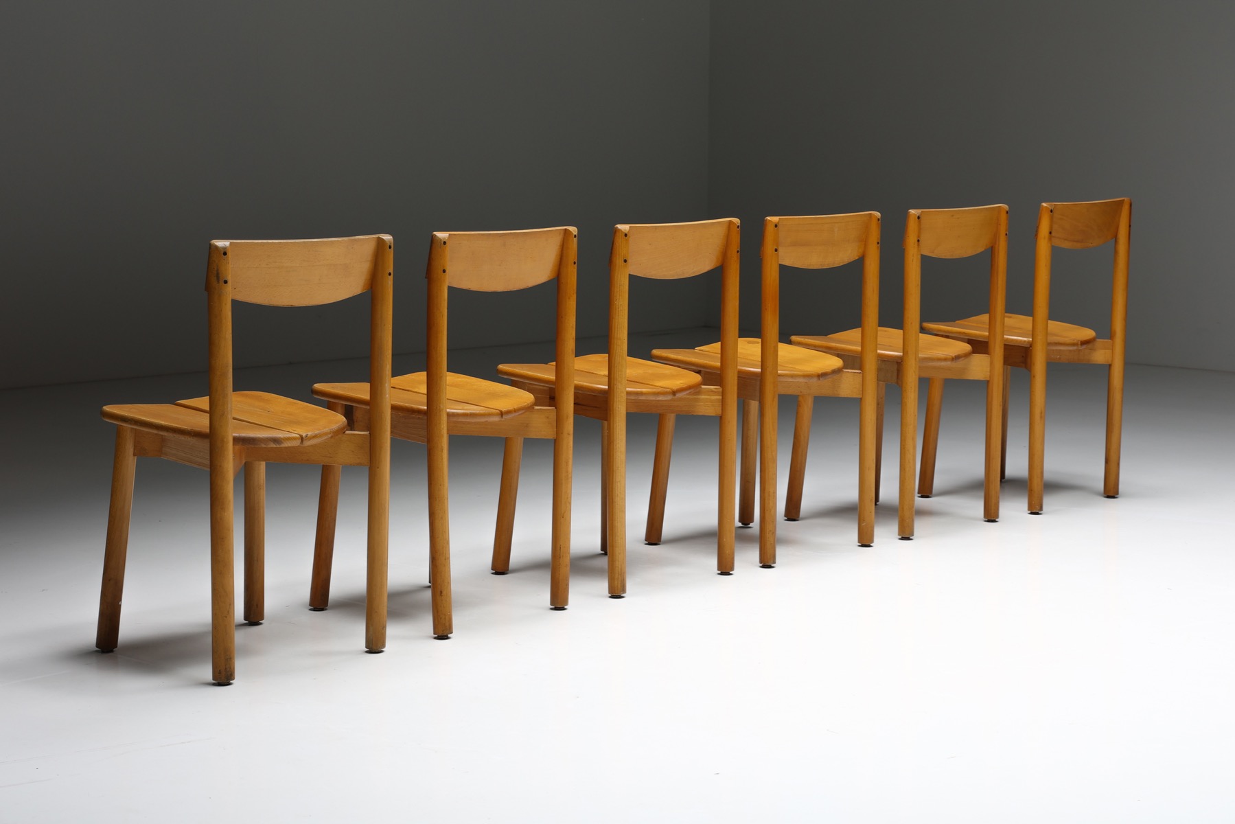 French design dining chairs by Pierre Gautier Delaye