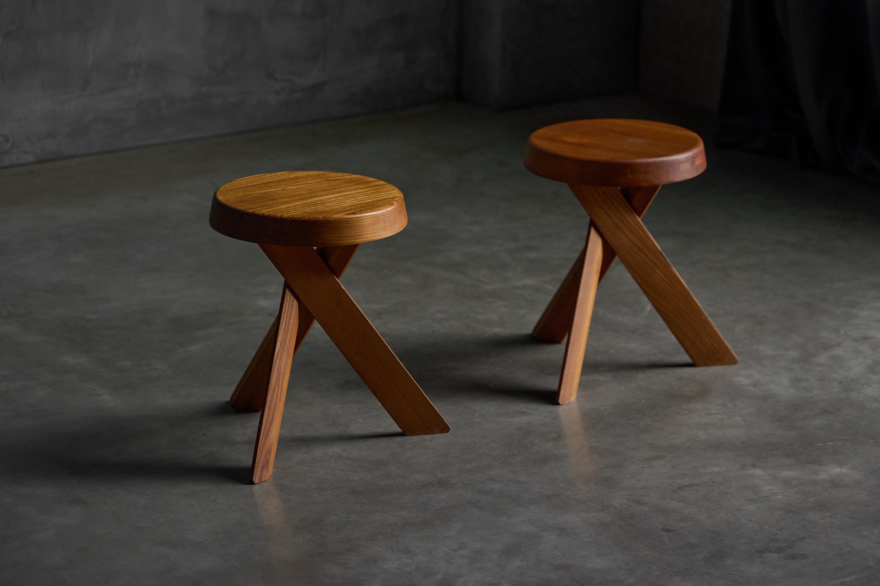French modernist S31 stool from the 1970s