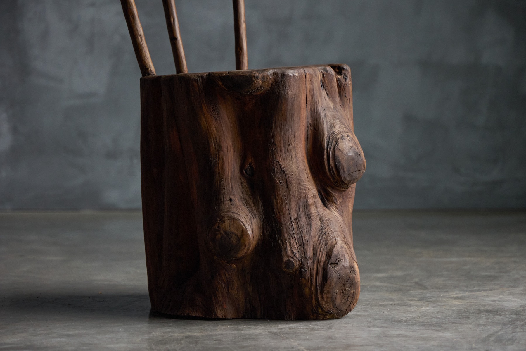 Primitive modern monoxyle seating 1970s