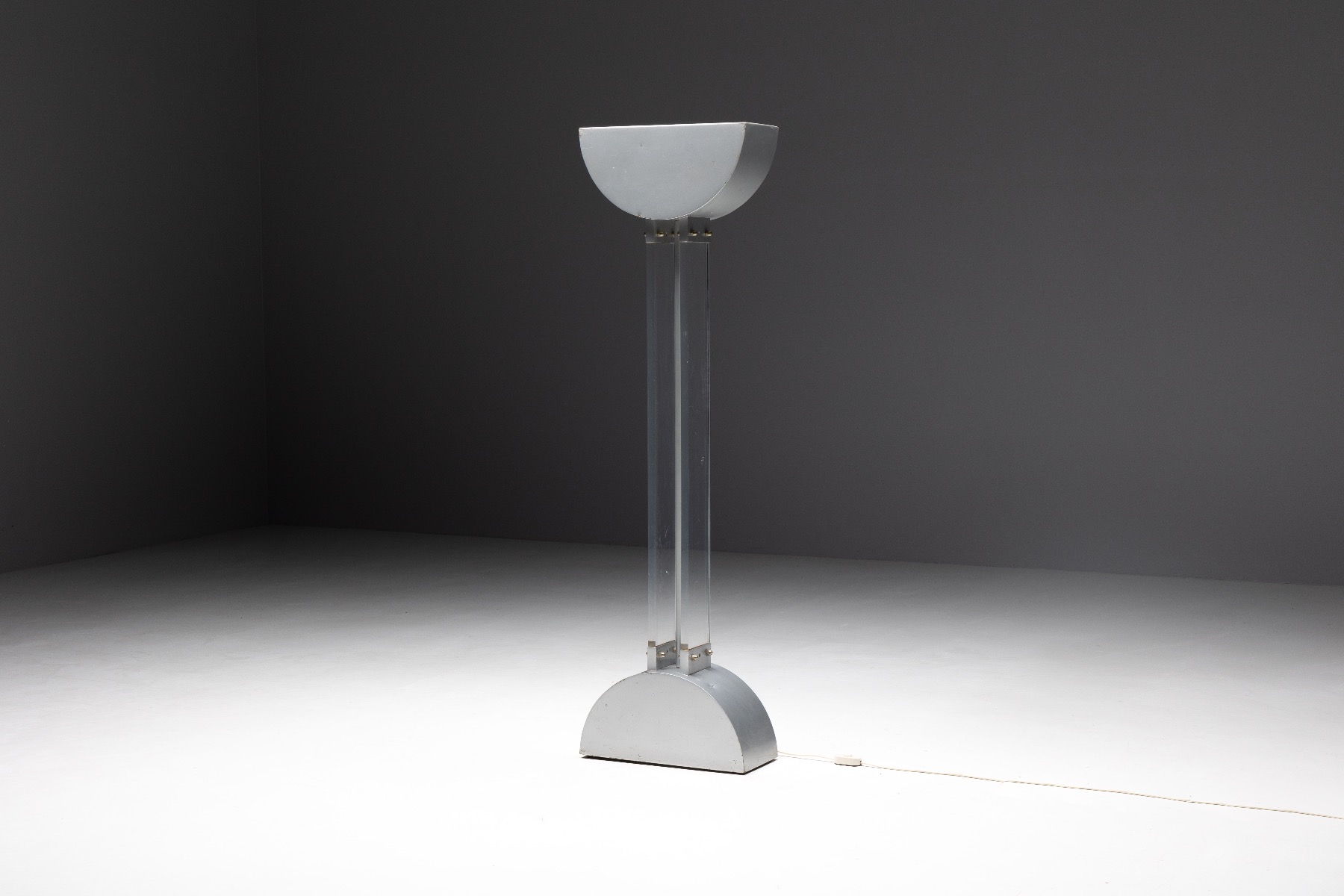 Industrial floor lamp inspired by Memphis design