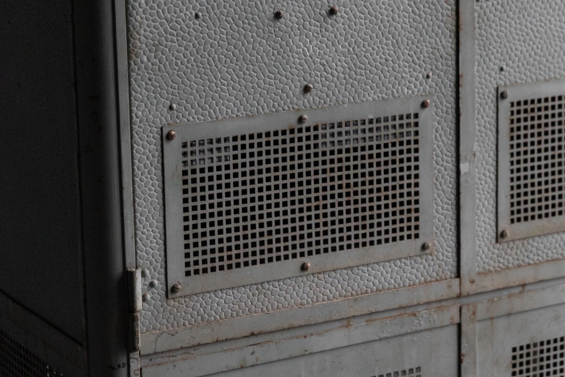 Industrial steel cabinet used in workshop environments, 1960s
