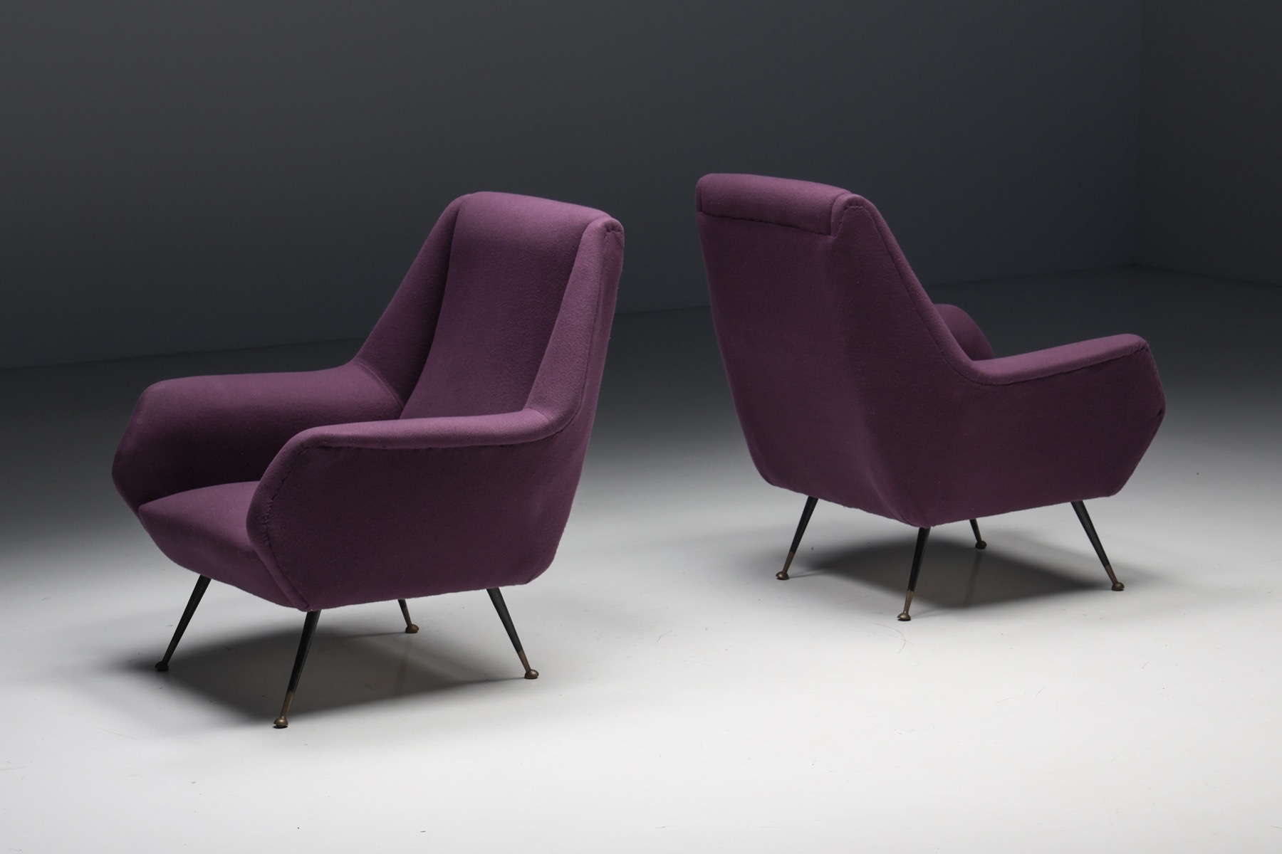 Italian design armchairs by Ico Parisi from the 1950s